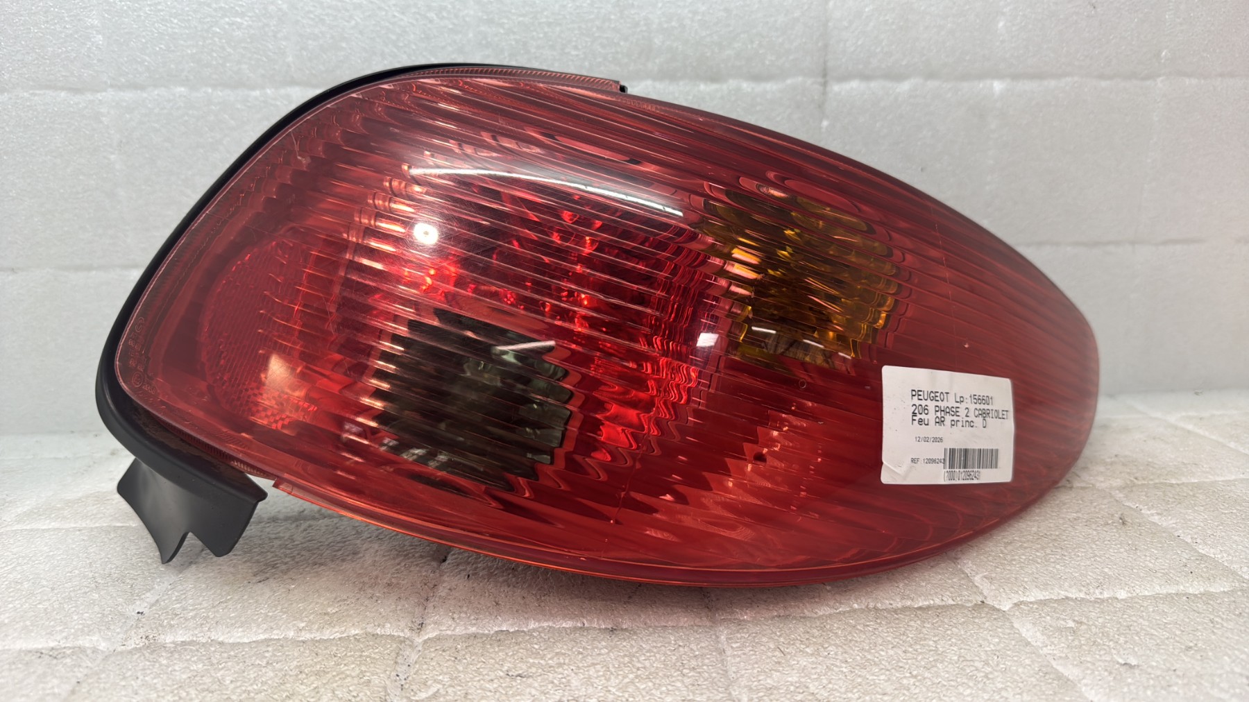 Feu arriere principal droit (feux) peugeot 206 phase 2 cabriolet