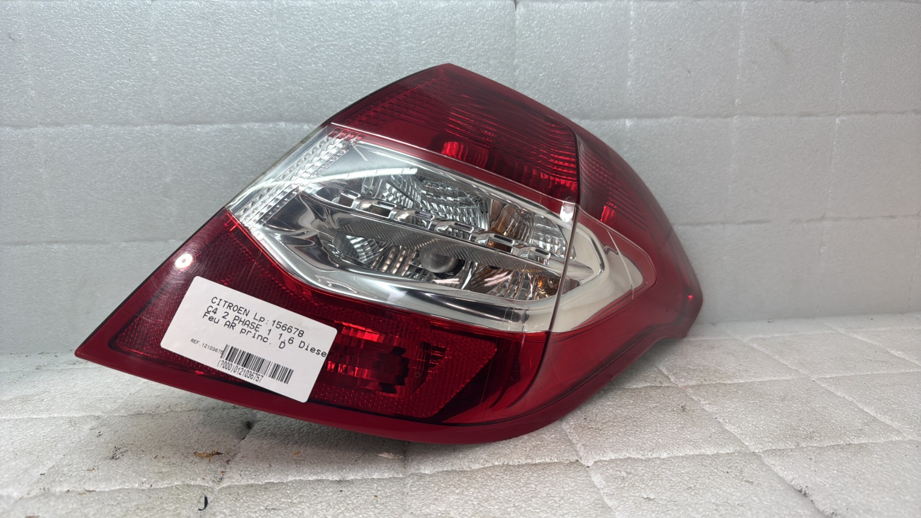 Feu arriere principal droit (feux) citroen c4 2 phase 1