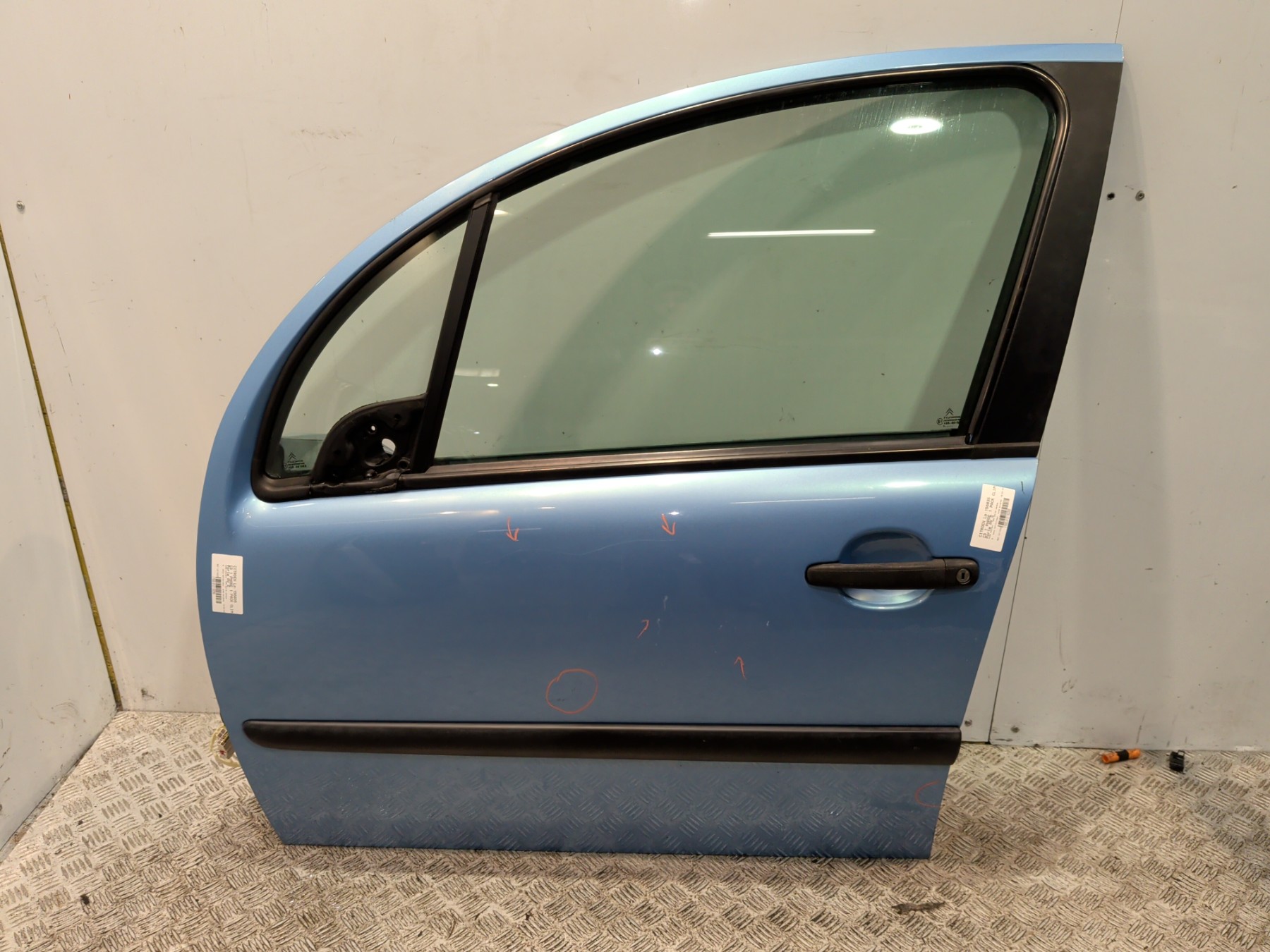 Porte avant gauche citroen c3 1 phase 1