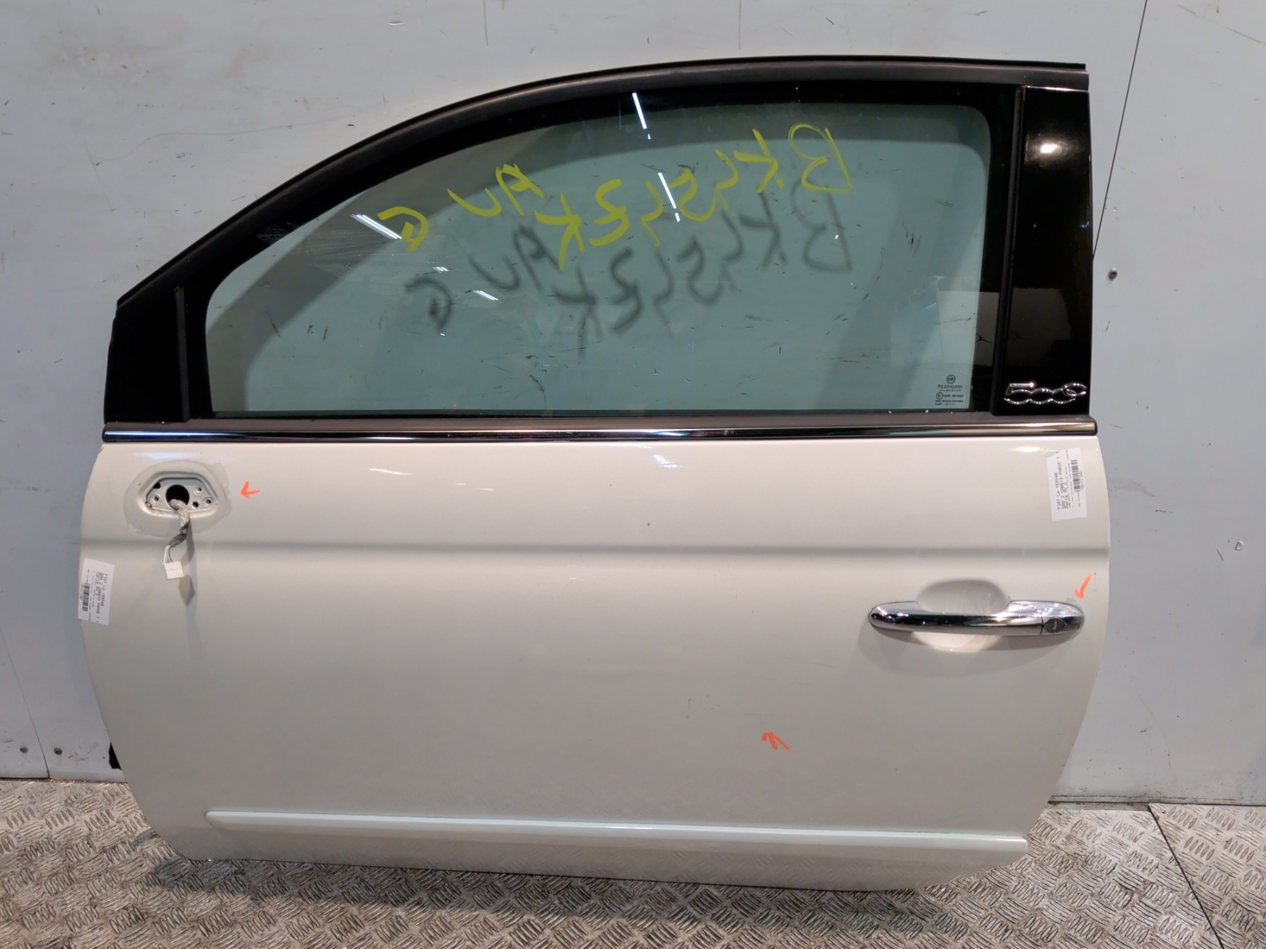 Porte avant gauche fiat 500 2 cabrio phase 1