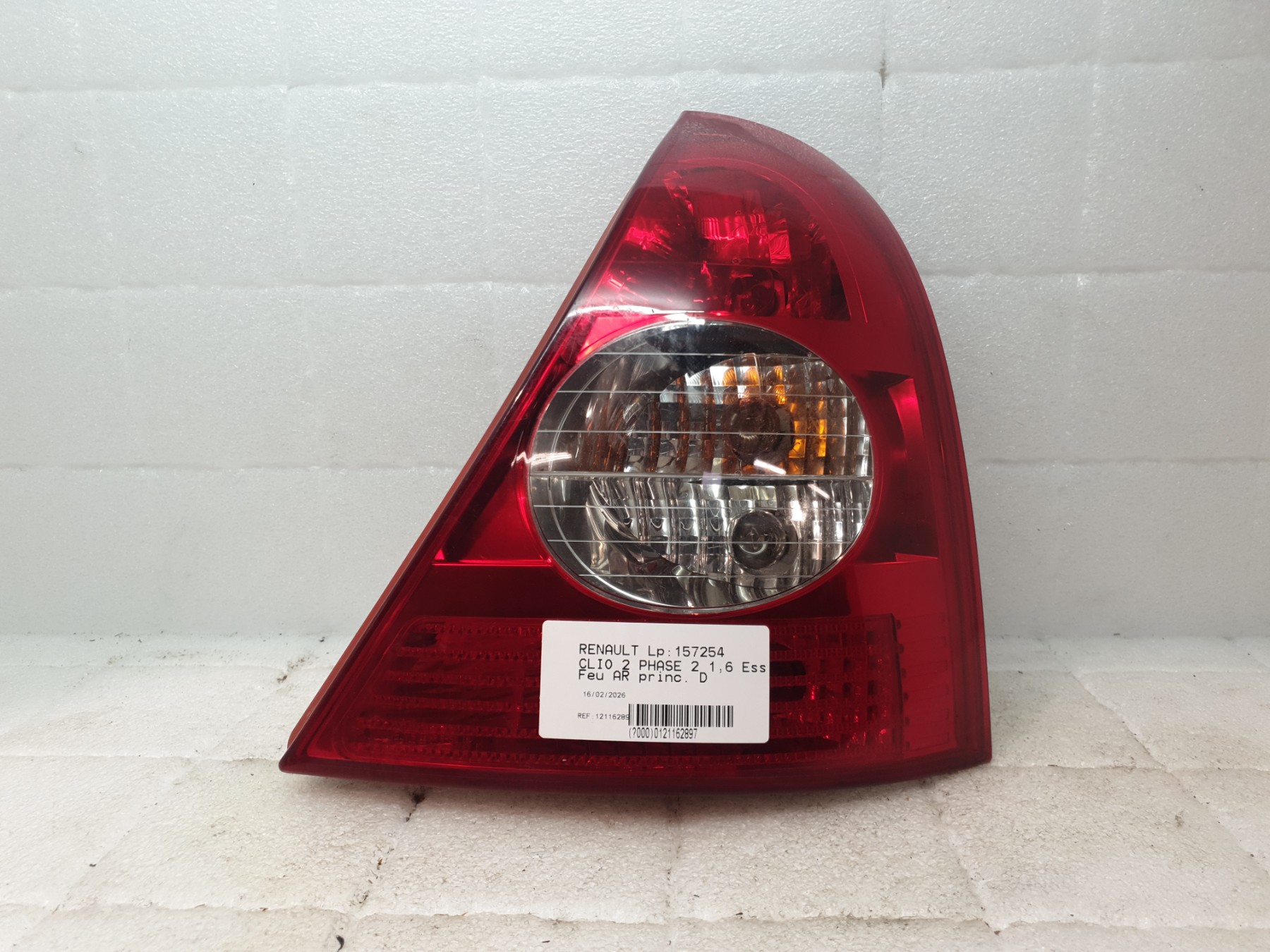 Feu arriere principal droit (feux) renault clio 2 phase 2