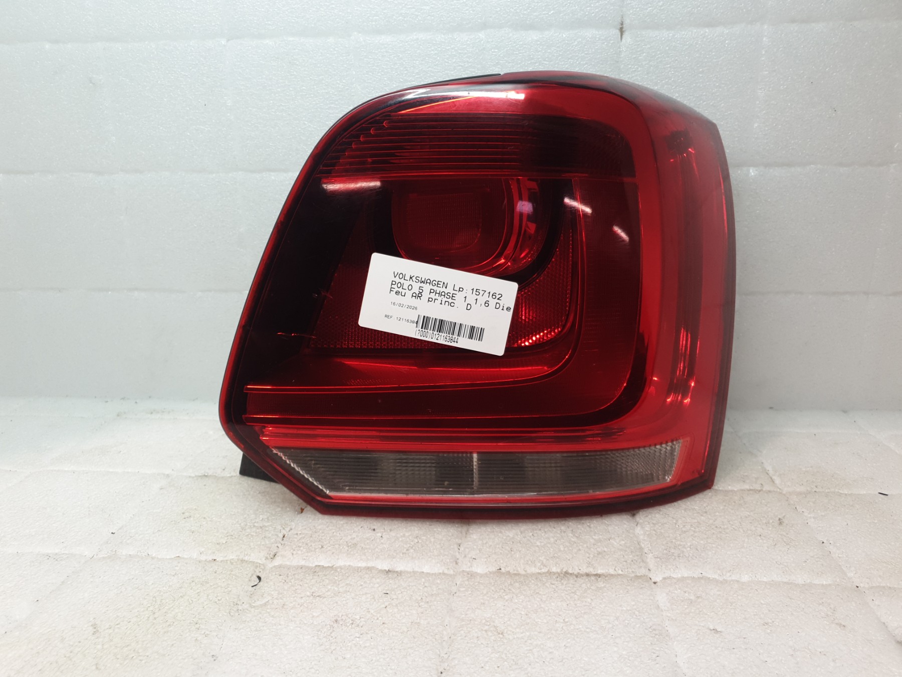 Feu arriere principal droit (feux) volkswagen polo 5 phase 1