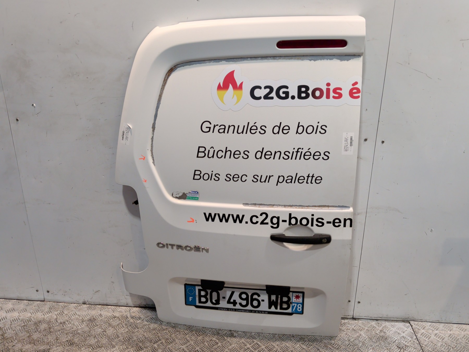Porte de coffre gauche citroen berlingo 2 phase 1