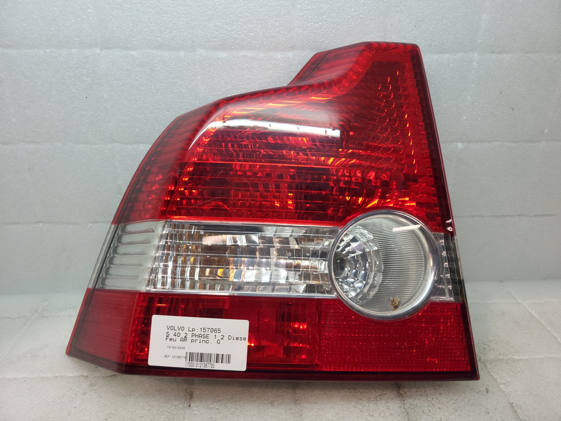 Feu arriere principal gauche (feux) volvo s 40 2 phase 1