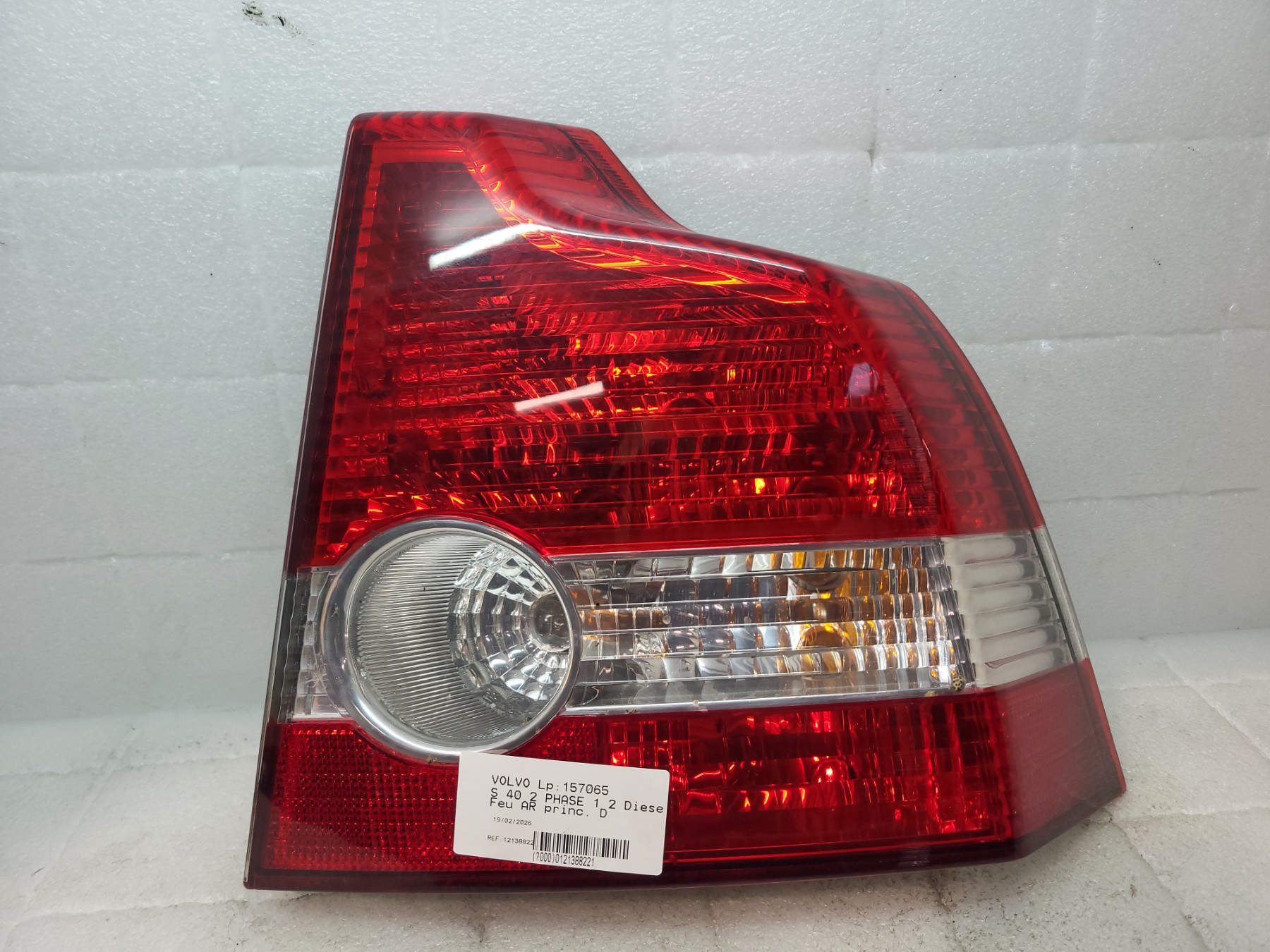 Feu arriere principal droit (feux) volvo s 40 2 phase 1