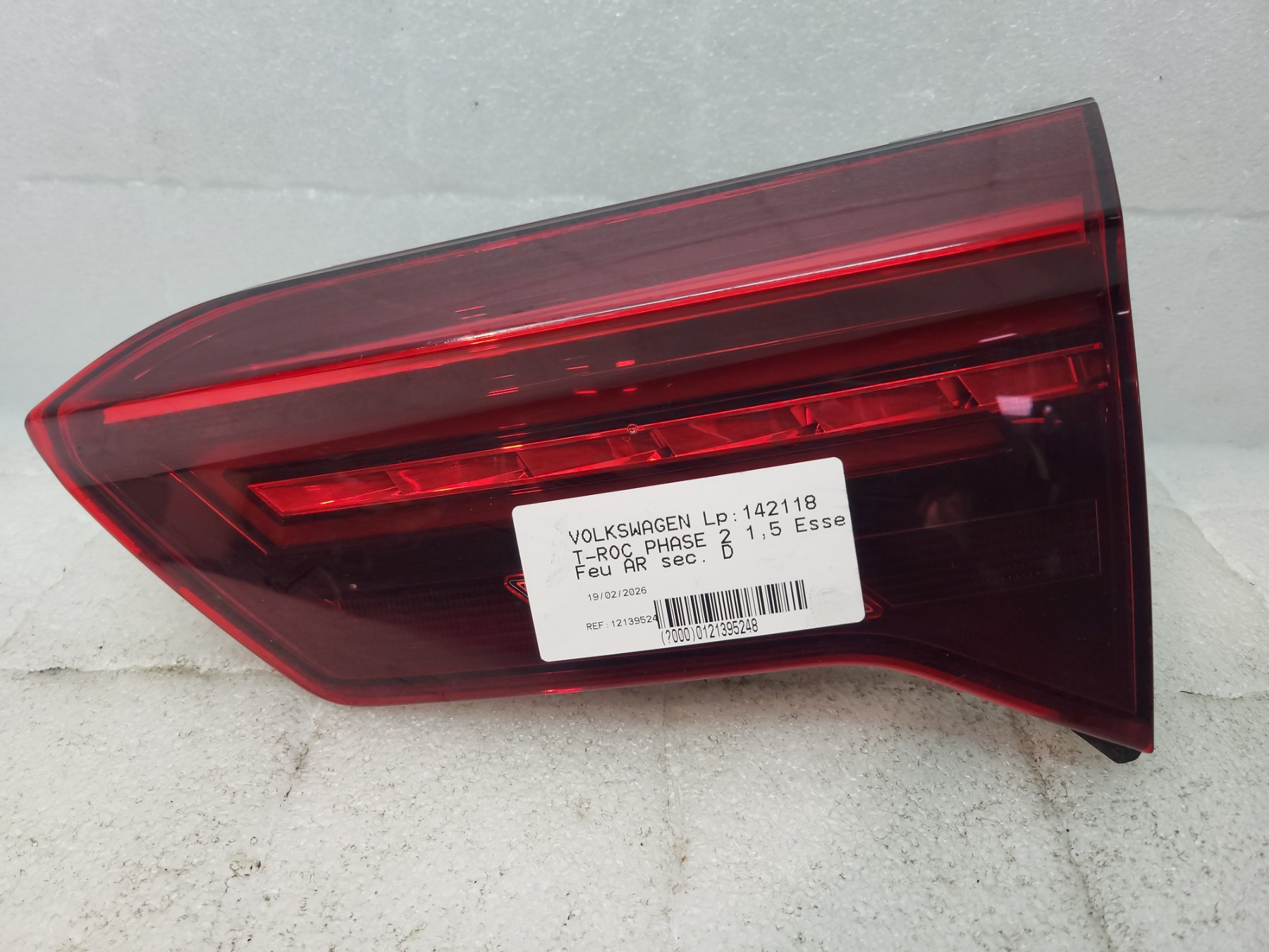 Feu arriere secondaire droit (feux) volkswagen t-roc phase 2