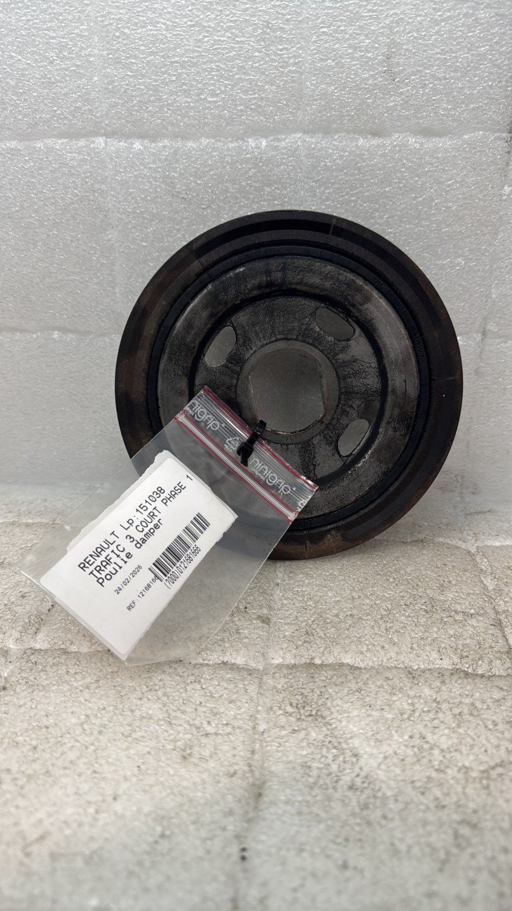 Poulie damper renault trafic 3 court phase 1