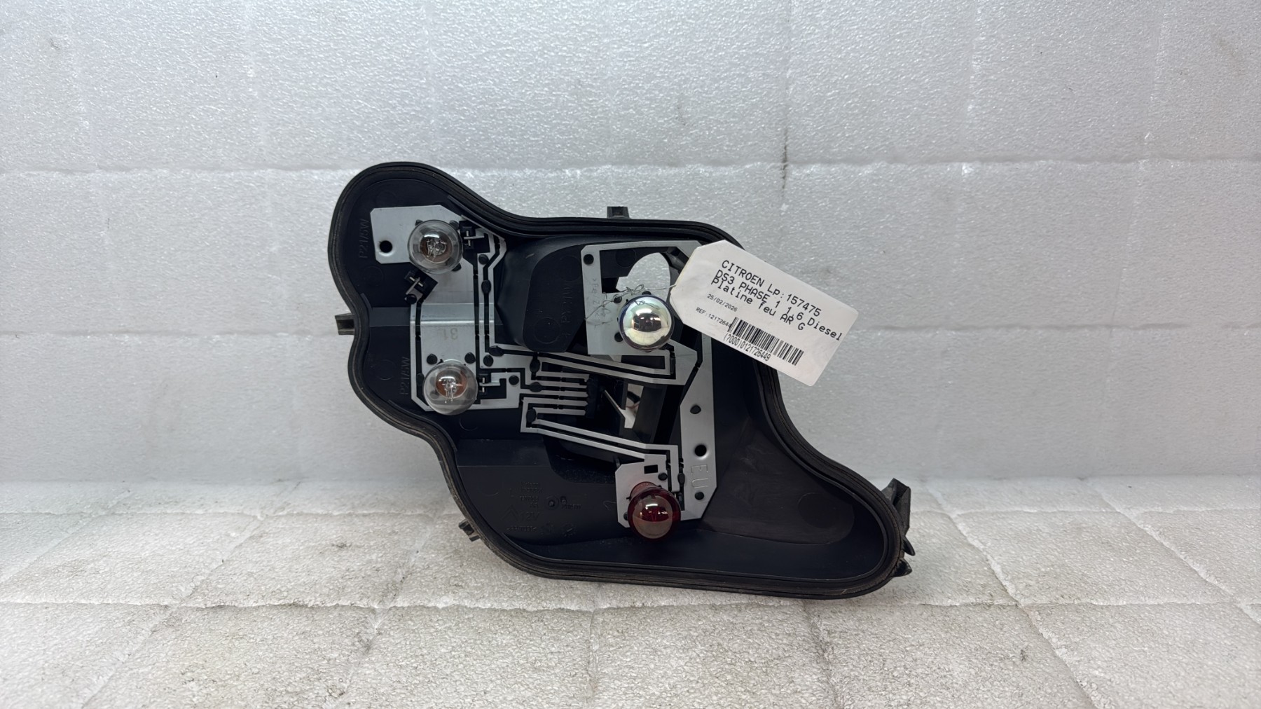 Platine feu arriere gauche citroen ds3 phase 1