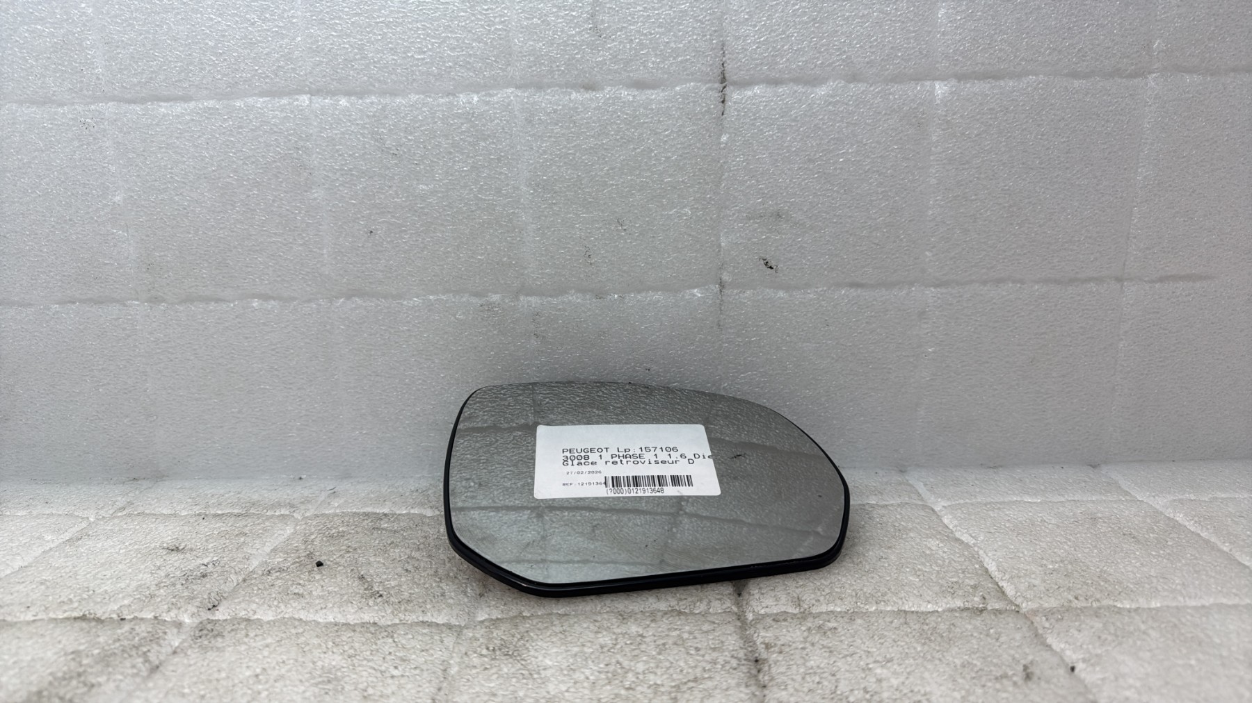 Glace retroviseur droit peugeot 3008 1 phase 1