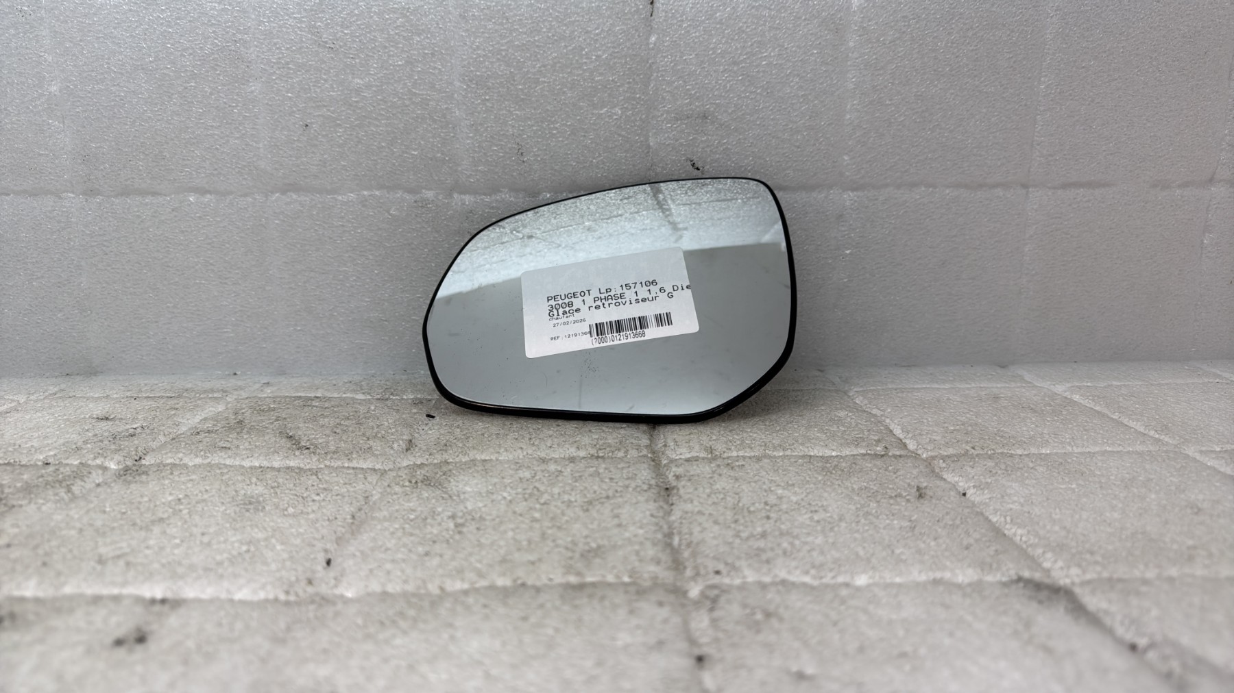 Glace retroviseur gauche peugeot 3008 1 phase 1