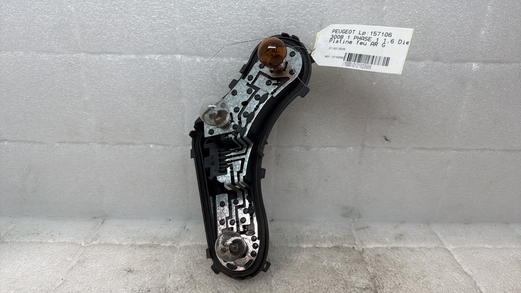 Platine feu arriere gauche peugeot 3008 1 phase 1