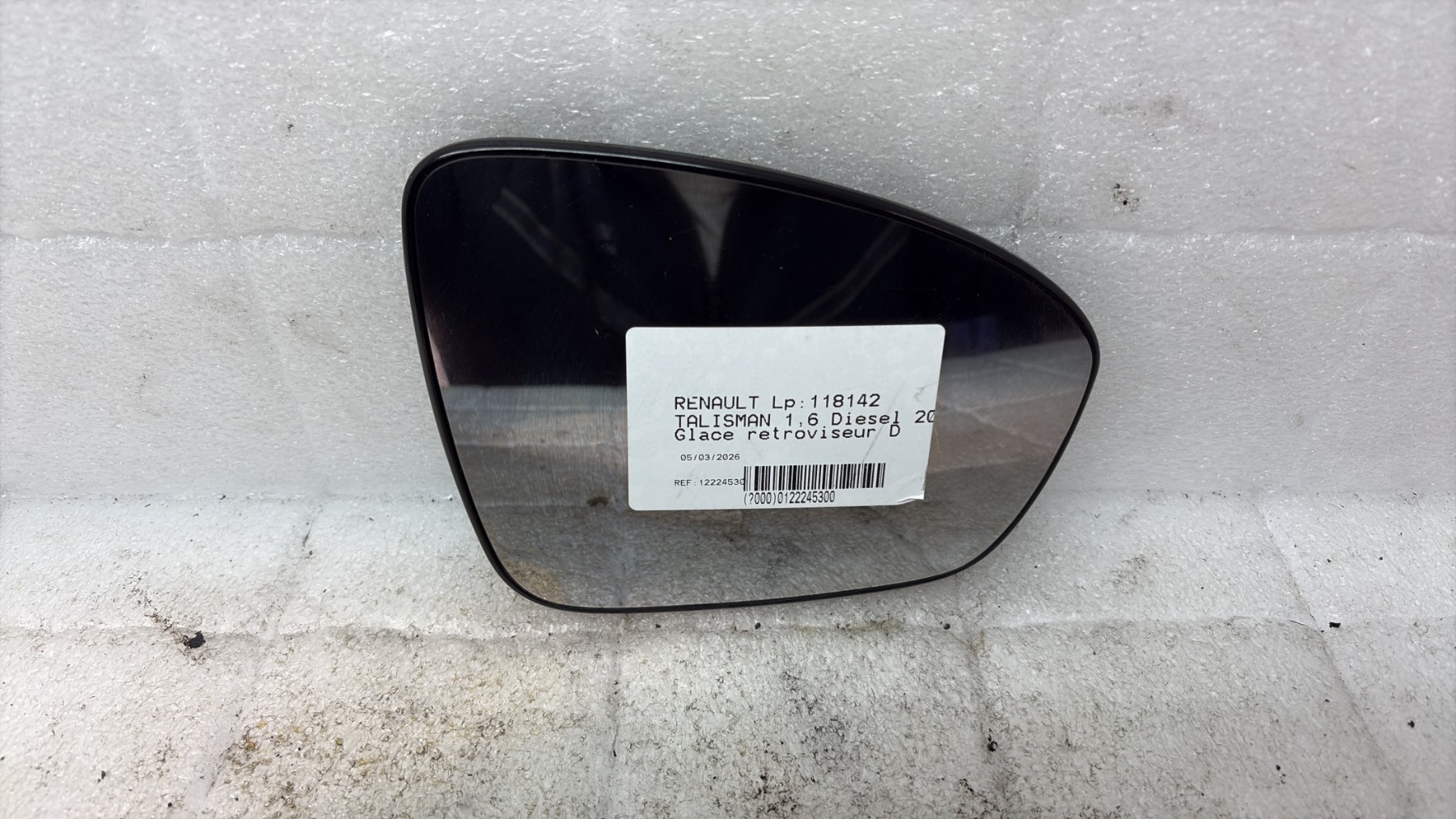 Glace retroviseur droit renault talisman