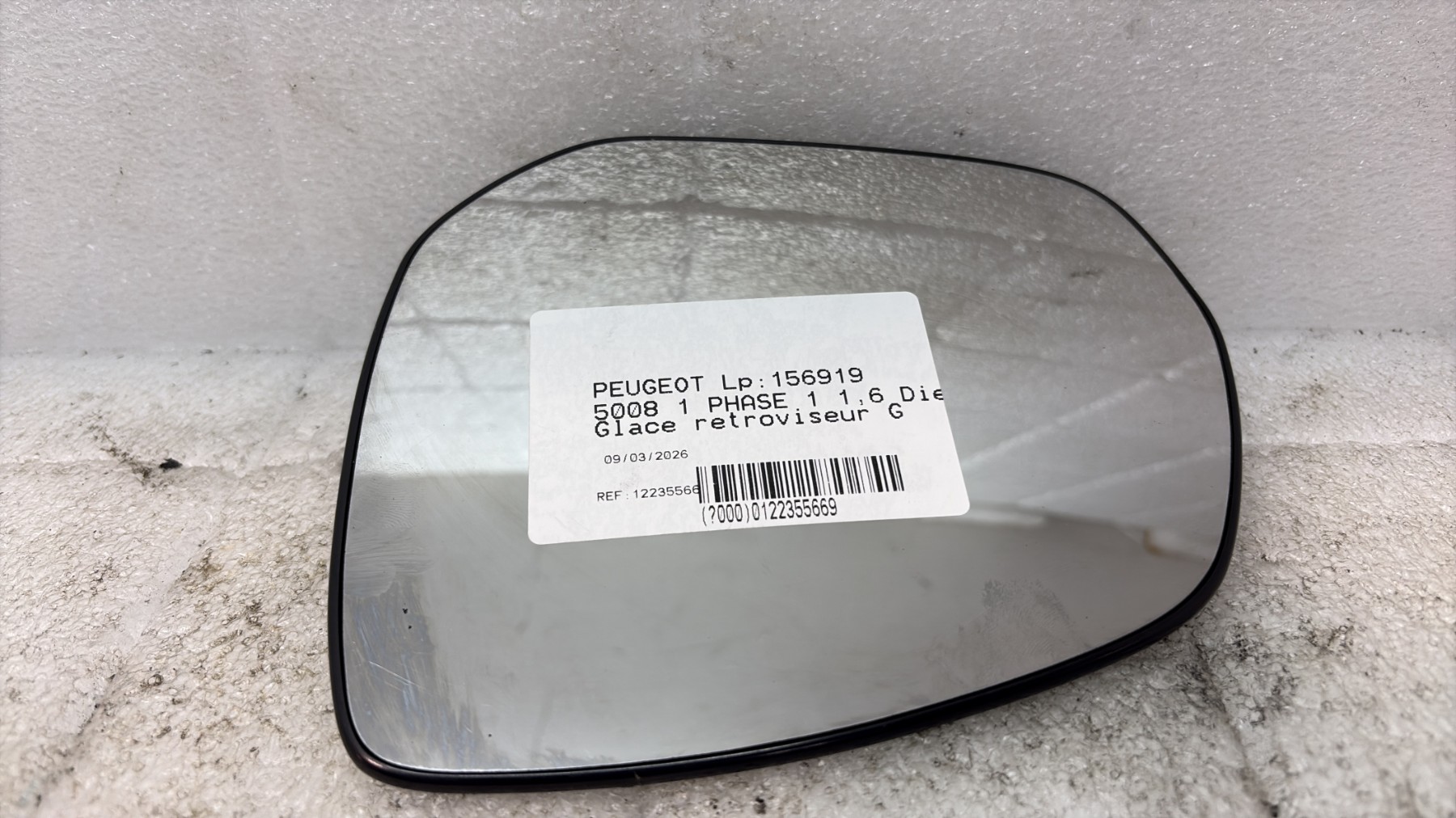 Glace retroviseur gauche peugeot 5008 1 phase 1