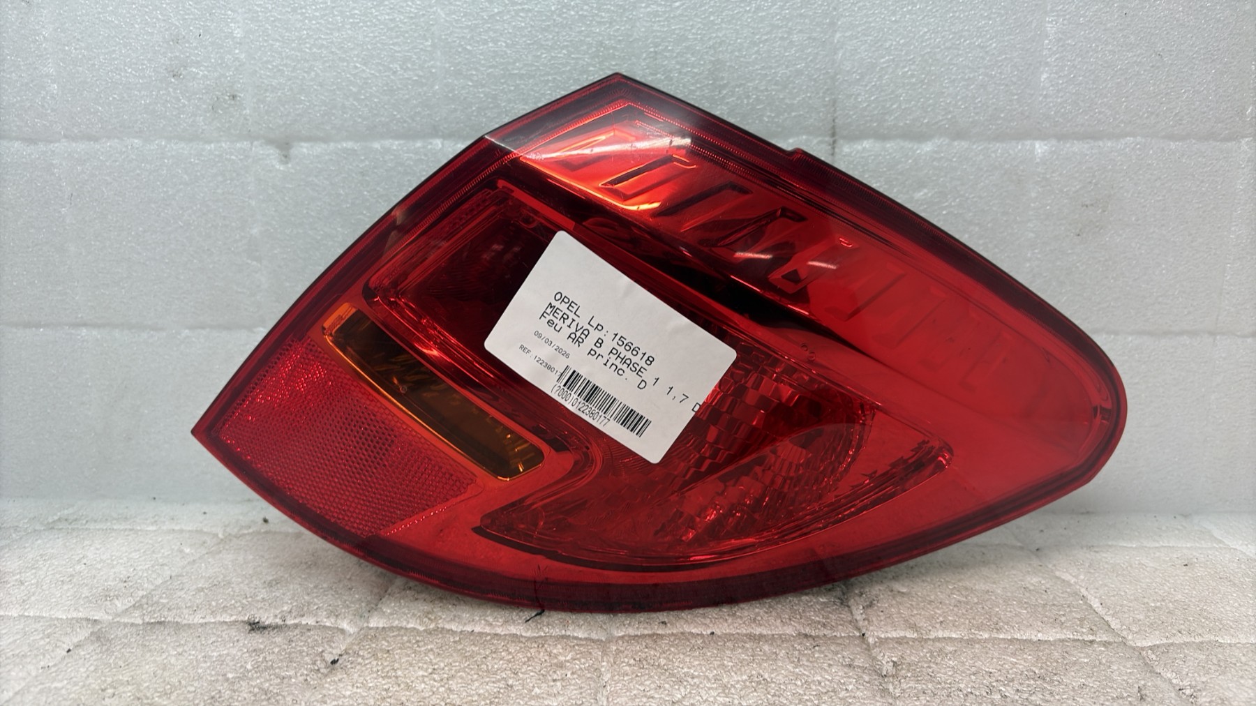 Feu arriere principal droit (feux) opel meriva b phase 1