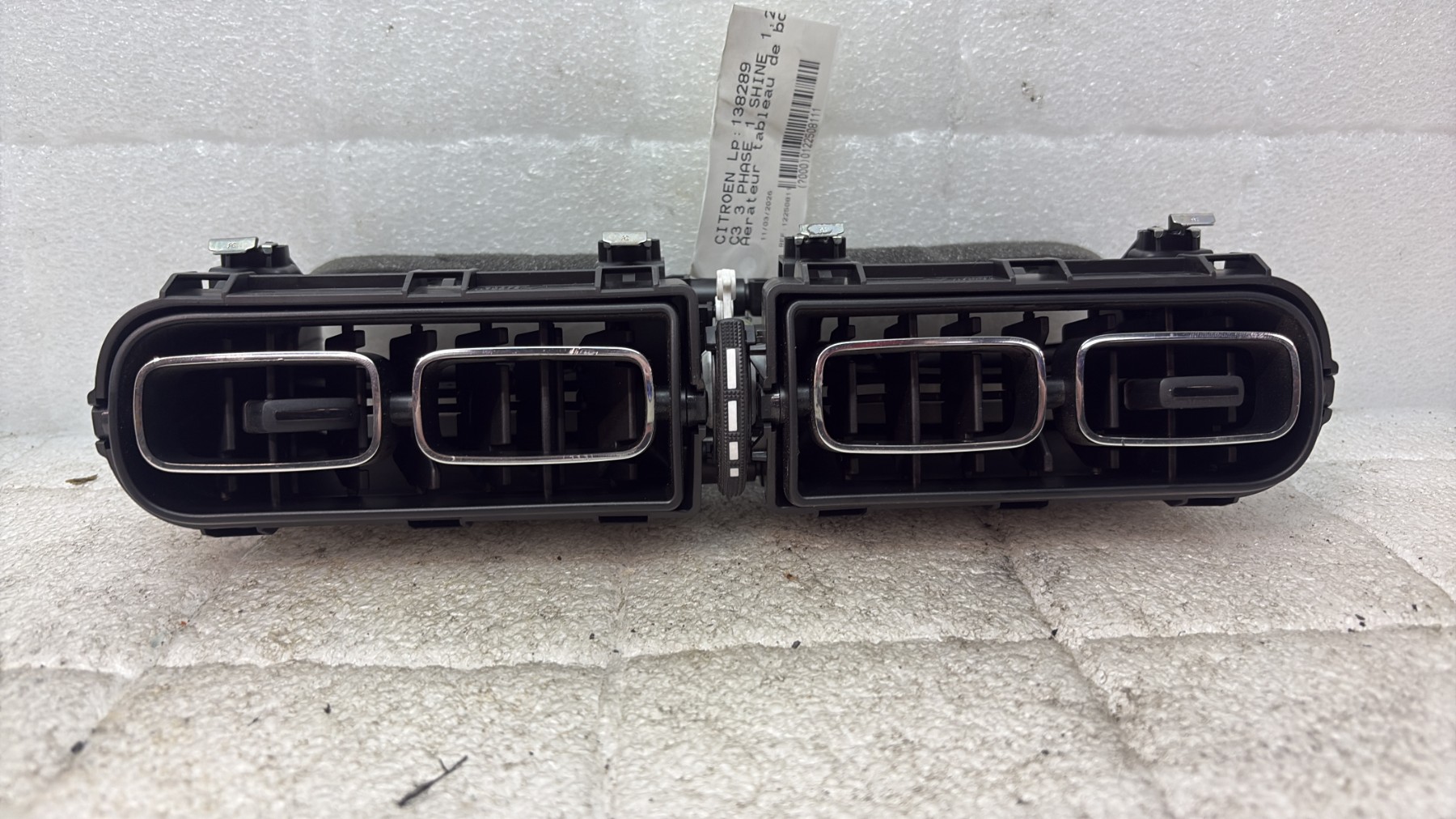 Aerateur tableau de bord citroen c3 3 phase 1