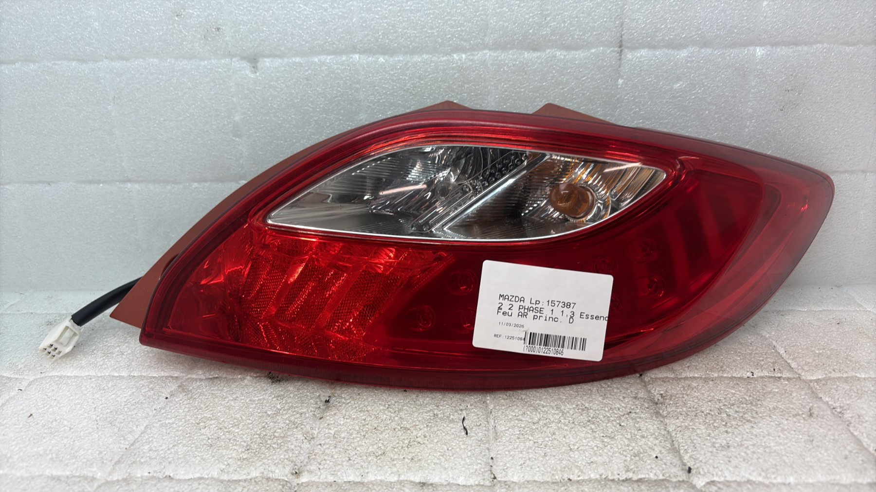 Feu arriere principal droit (feux) mazda 2 2 phase 1