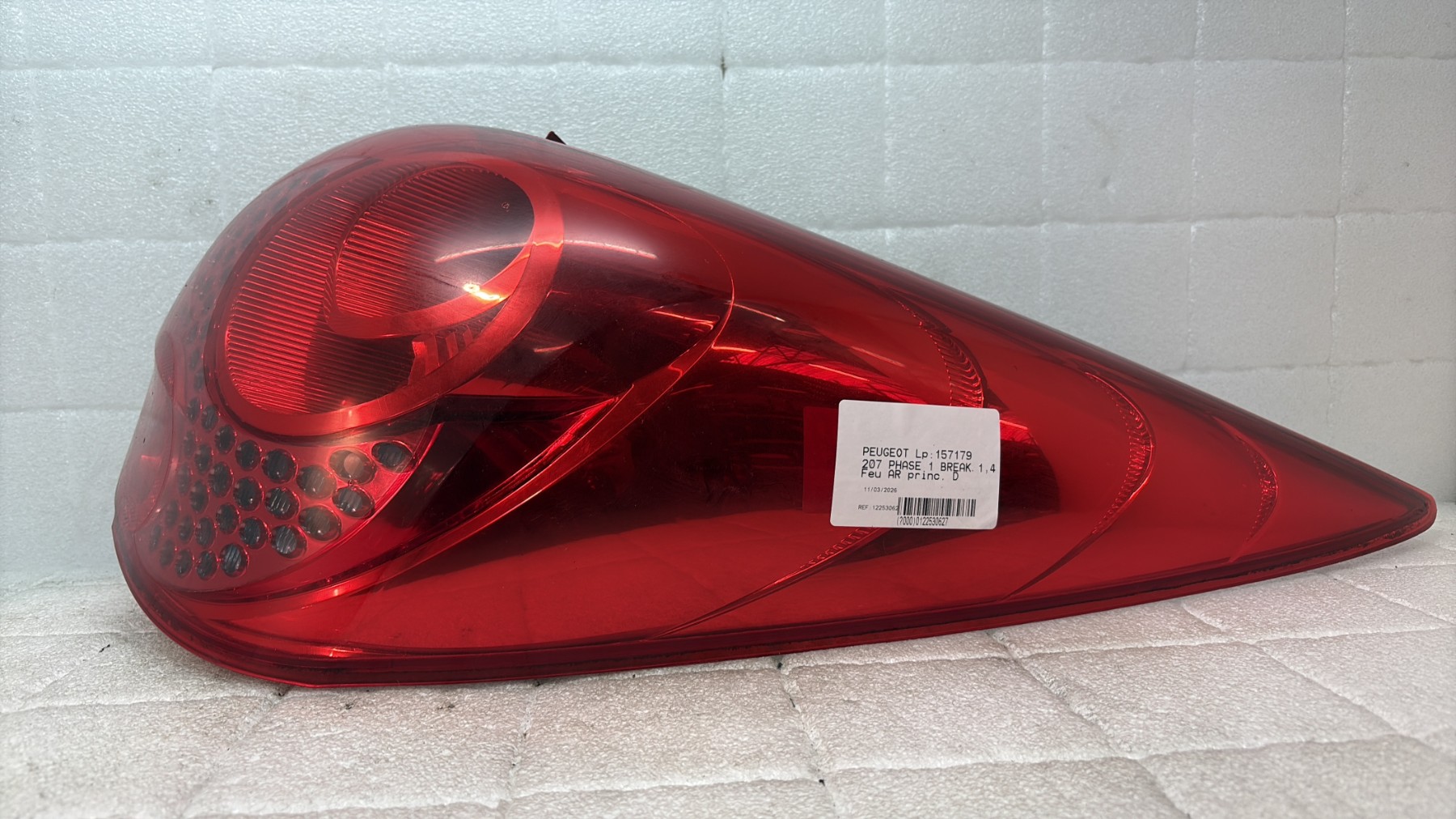 Feu arriere principal droit (feux) peugeot 207 phase 1 break