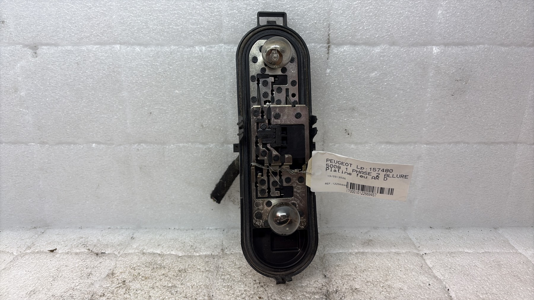 Platine feu arriere droit peugeot 5008 1 phase 2