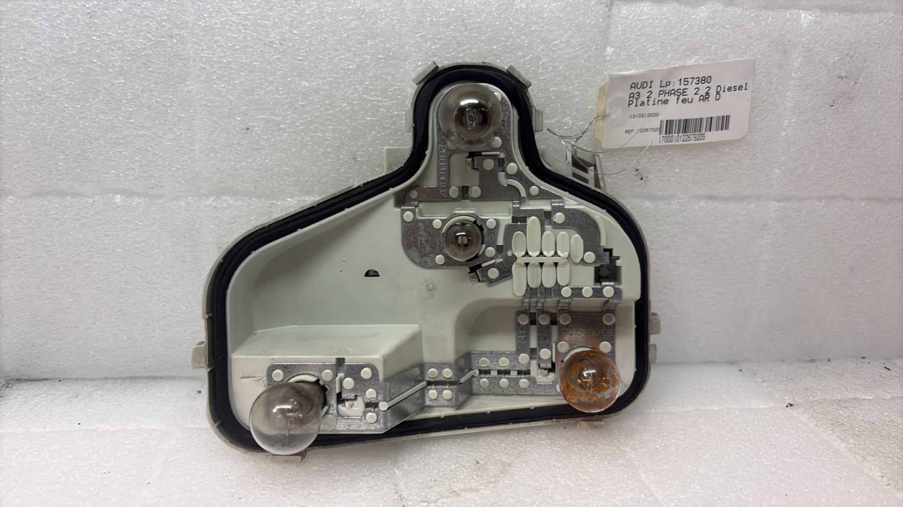 Platine feu arriere droit audi a3 2 phase 2