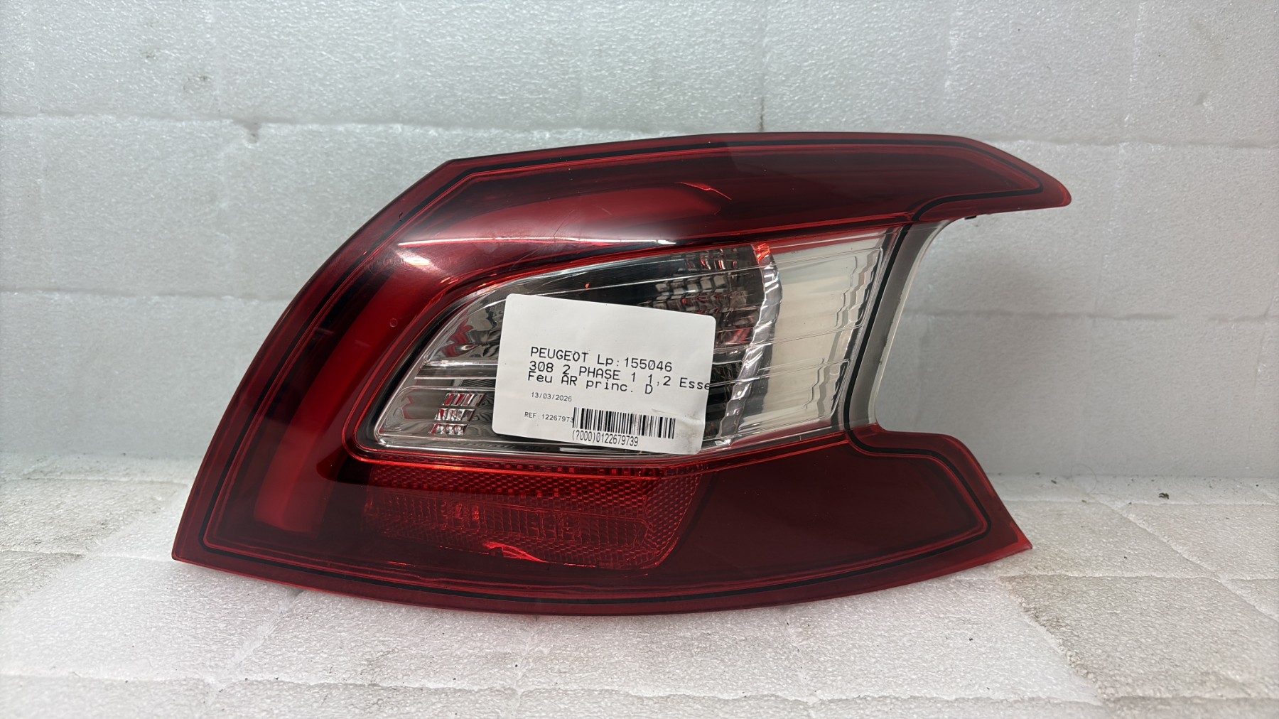 Feu arriere principal droit (feux) peugeot 308 2 phase 1
