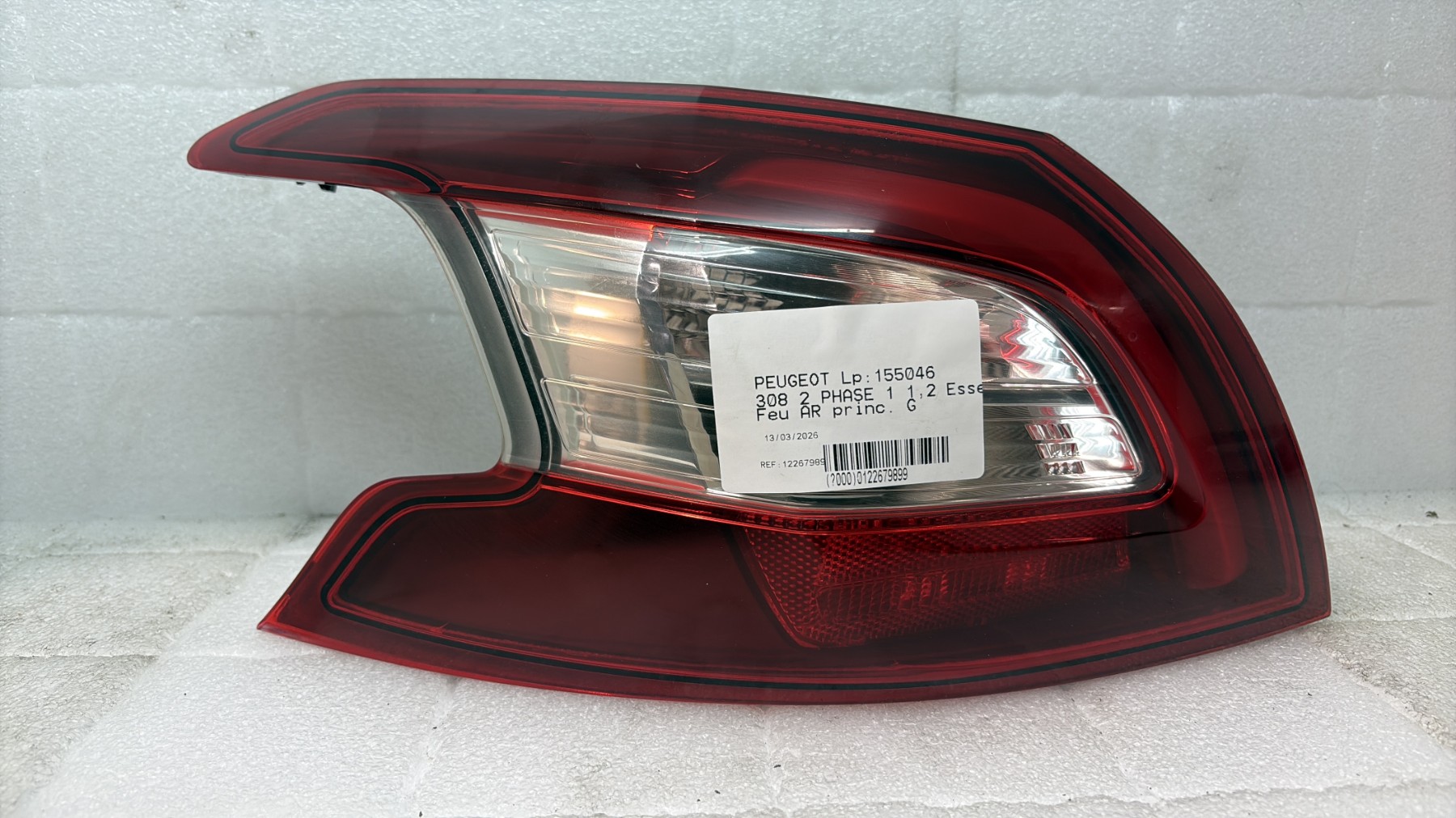 Feu arriere principal gauche (feux) peugeot 308 2 phase 1