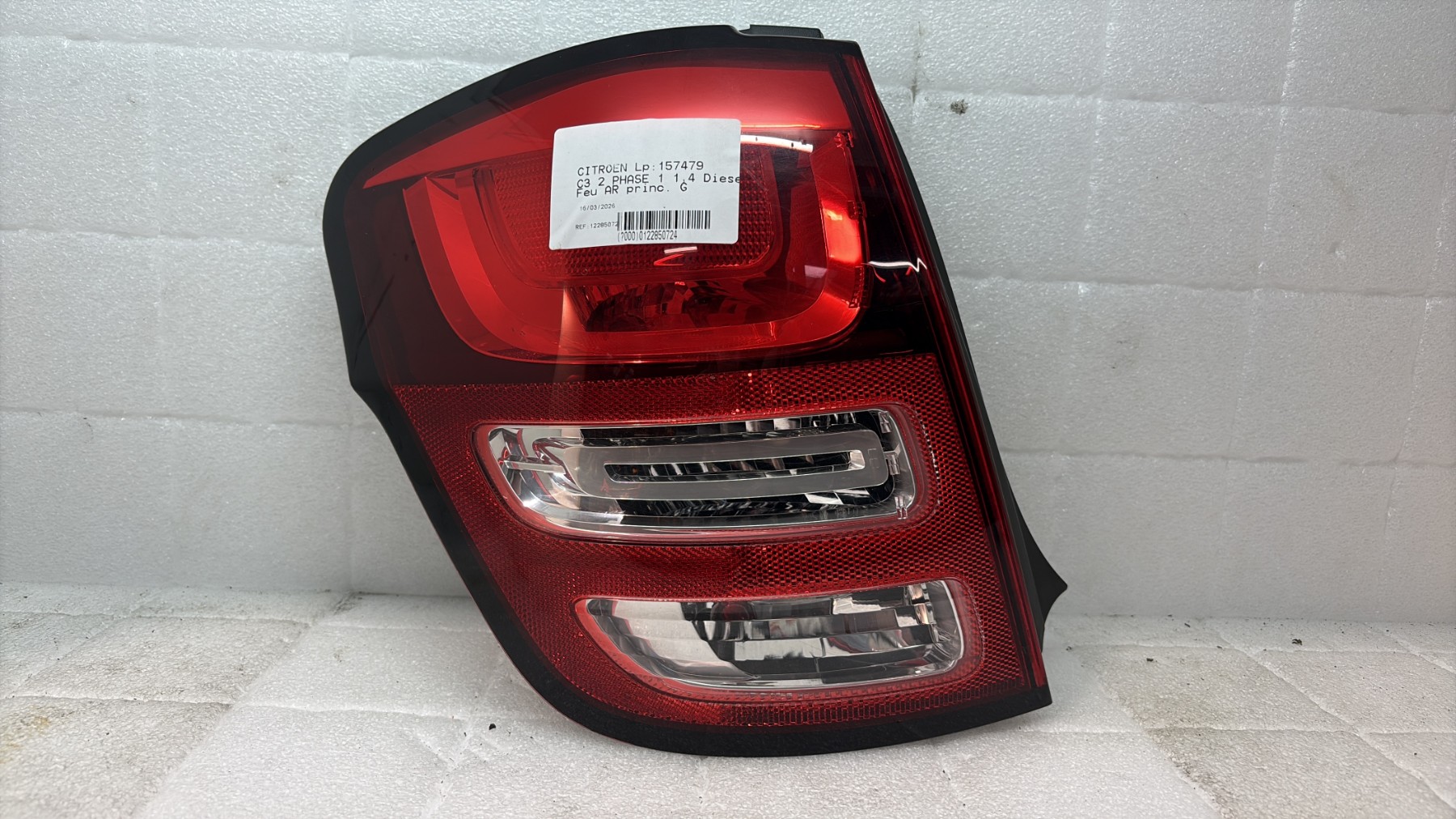 Feu arriere principal gauche (feux) citroen c3 2 phase 1