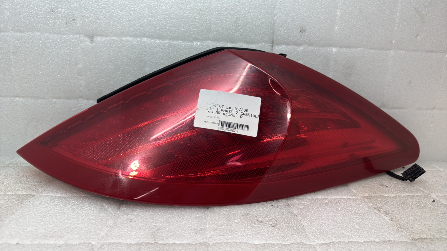Feu arriere principal droit (feux) peugeot 308 1 phase 2 cabriolet