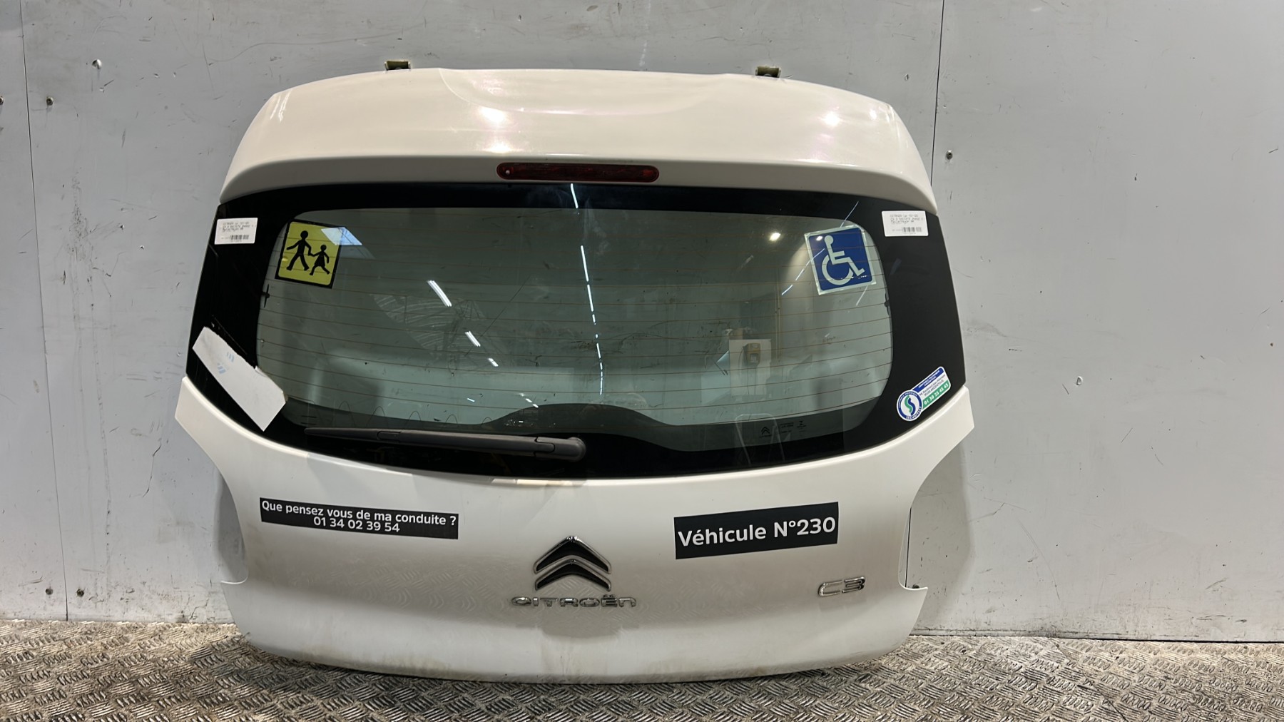 Malle/Hayon arriere citroen c3 3 societe phase 1