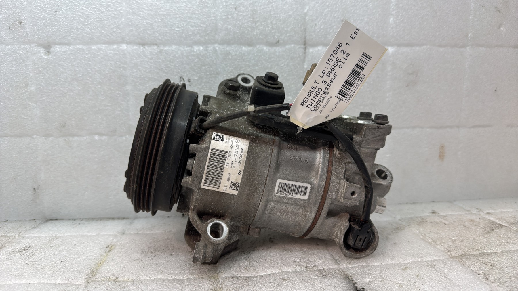 Compresseur clim renault twingo 3 phase 2
