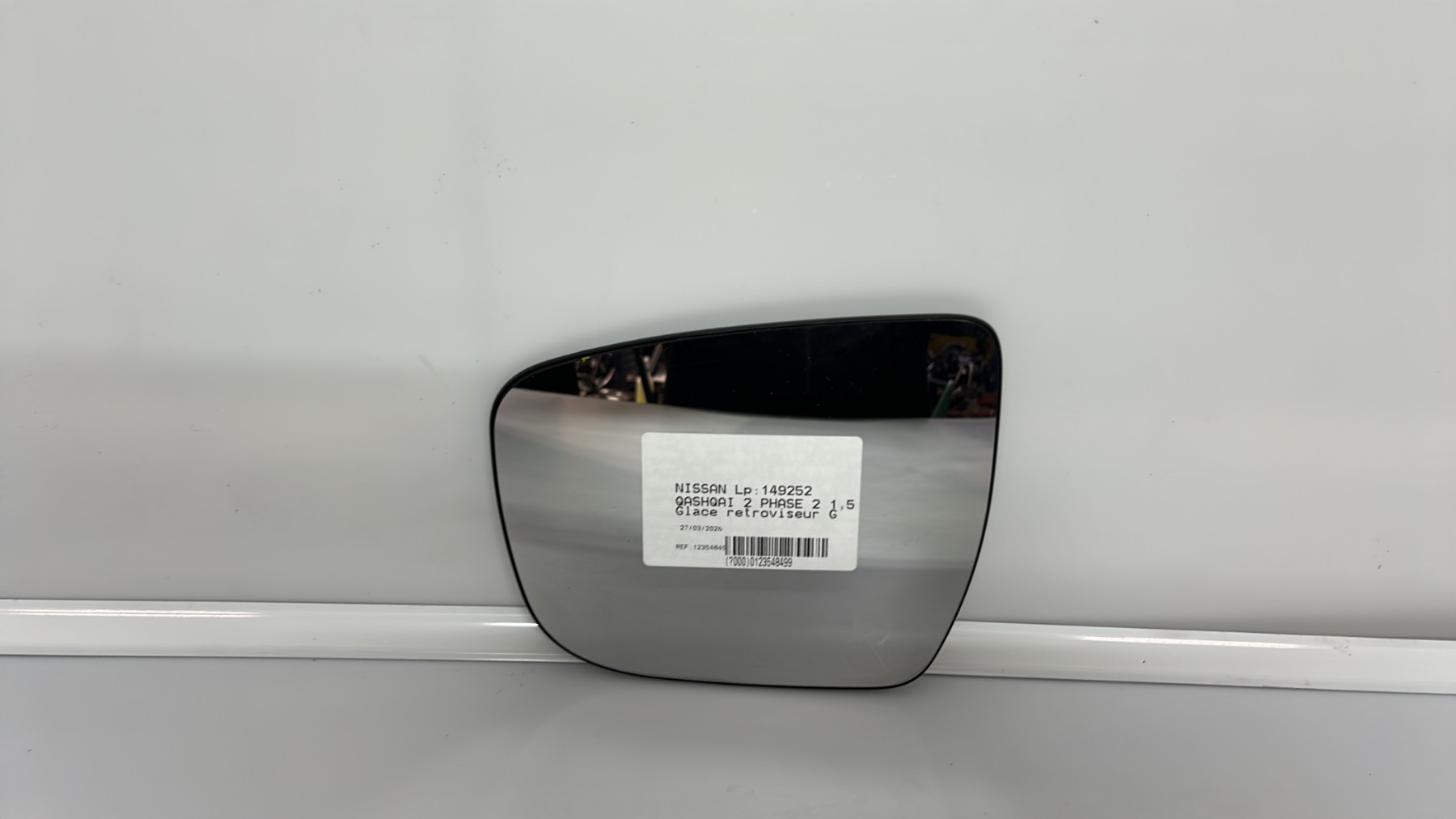 Glace retroviseur gauche nissan qashqai 2 phase 2