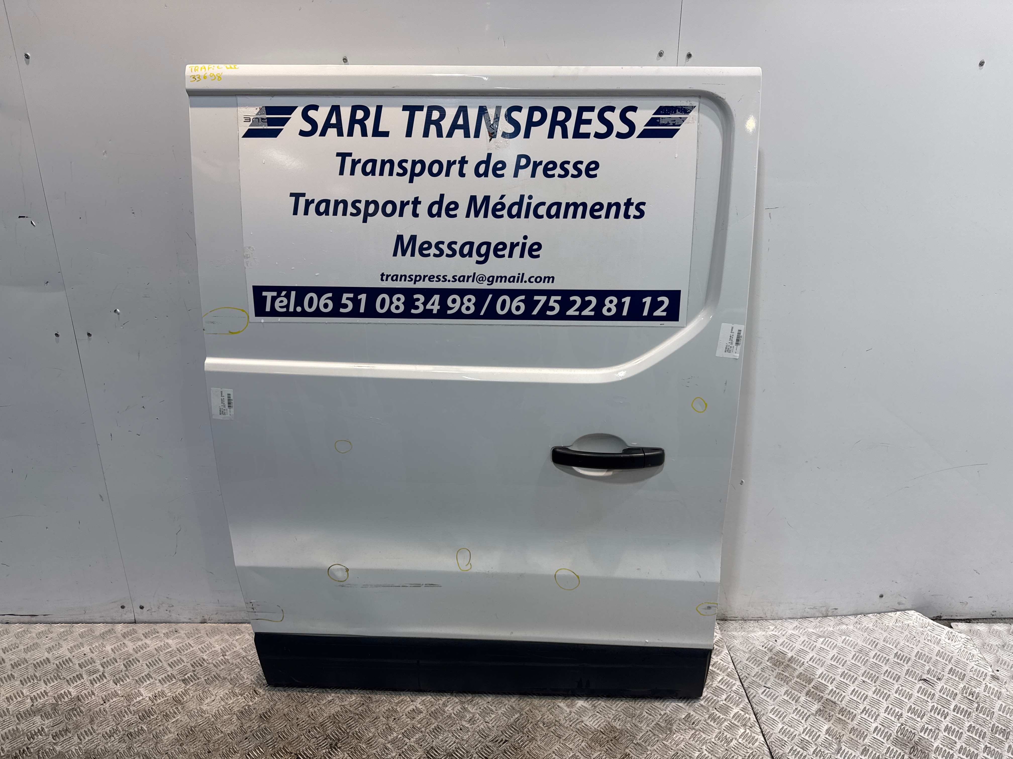 Porte laterale droit renault trafic 3 court phase 1