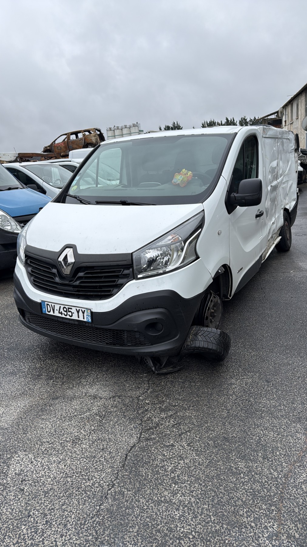 Pare choc avant renault trafic 3 court phase 1