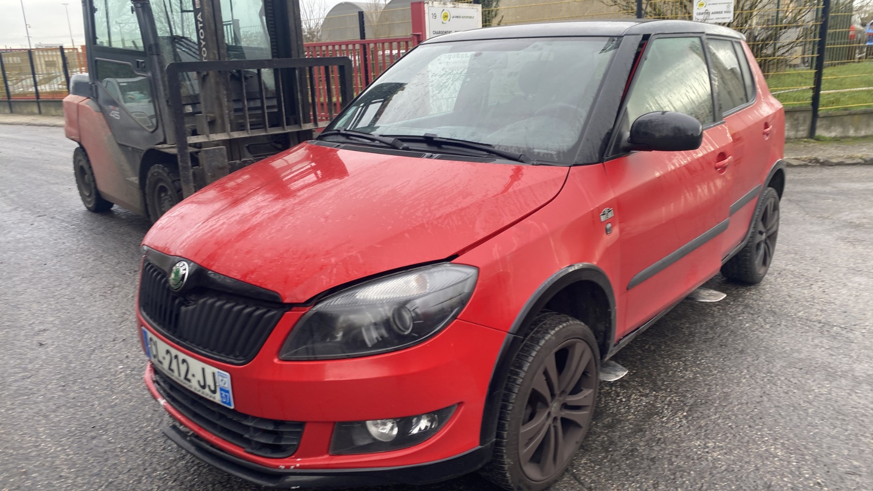 Aile avant gauche skoda fabia 2 phase 2