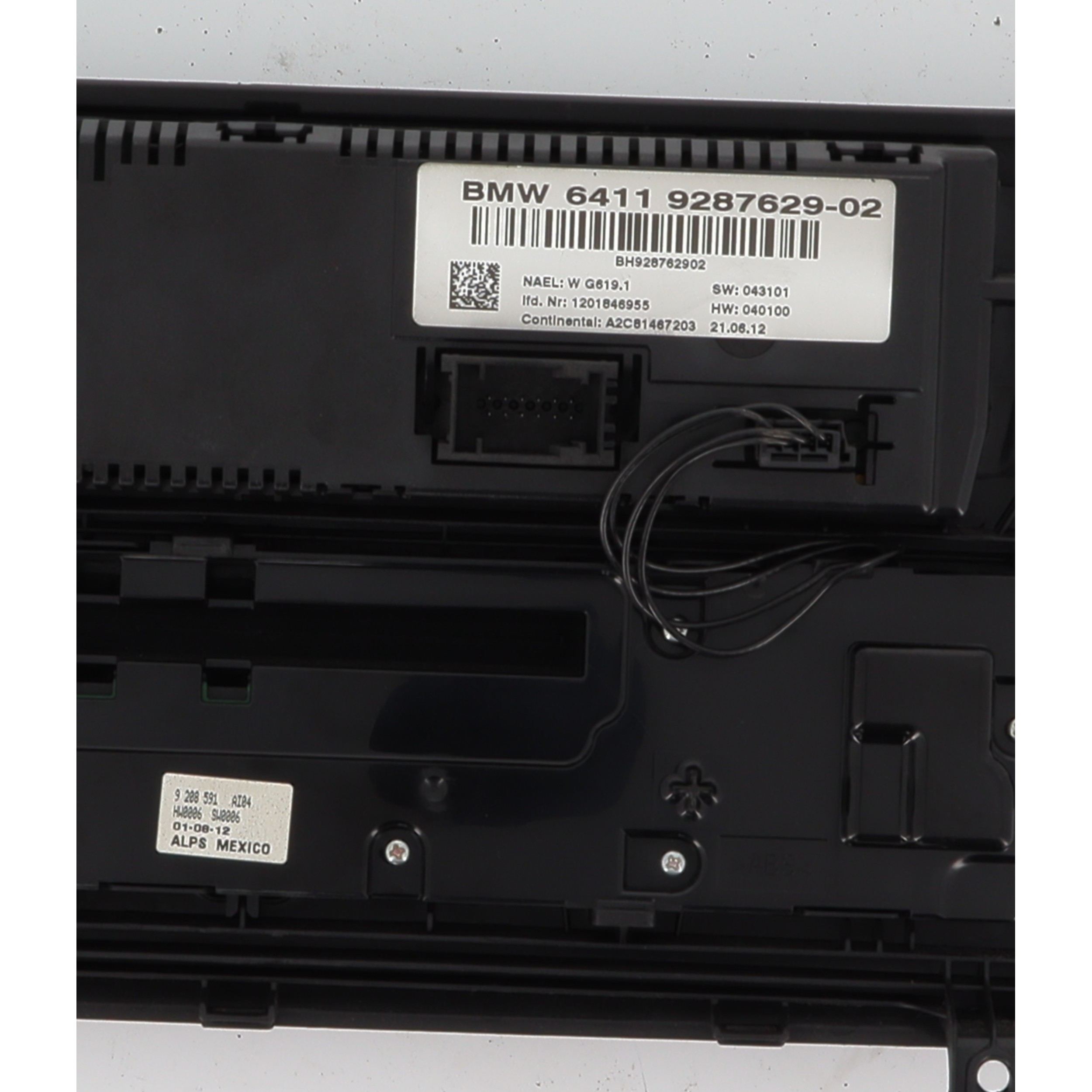 Commande chauffage pour BMW X3 F25 PHASE 1 Commande chauffage pour BMW X3 F25 PHASE 1