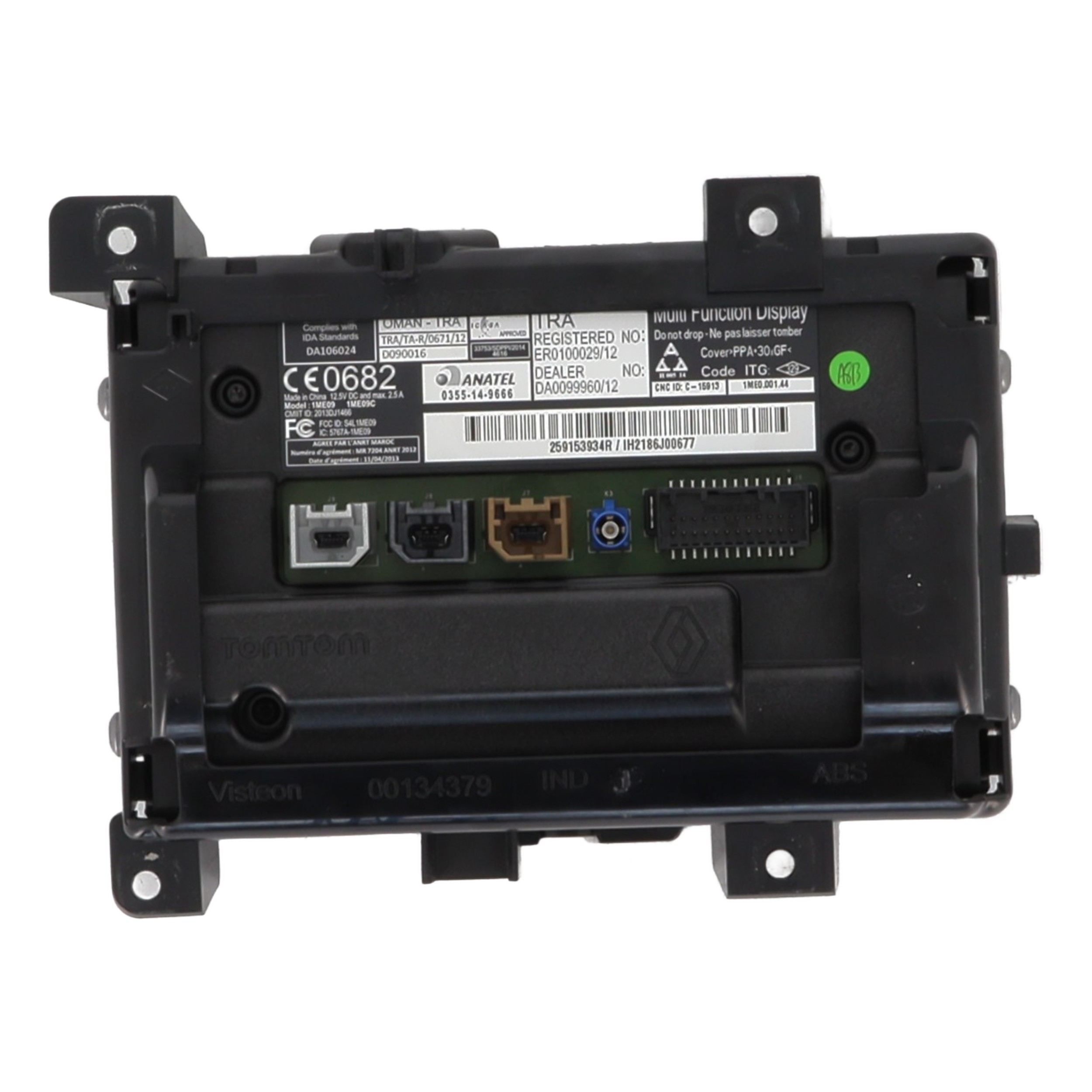 Ecran GPS pour RENAULT CAPTUR 1 PHASE 1 Ecran GPS pour RENAULT CAPTUR 1 PHASE 1