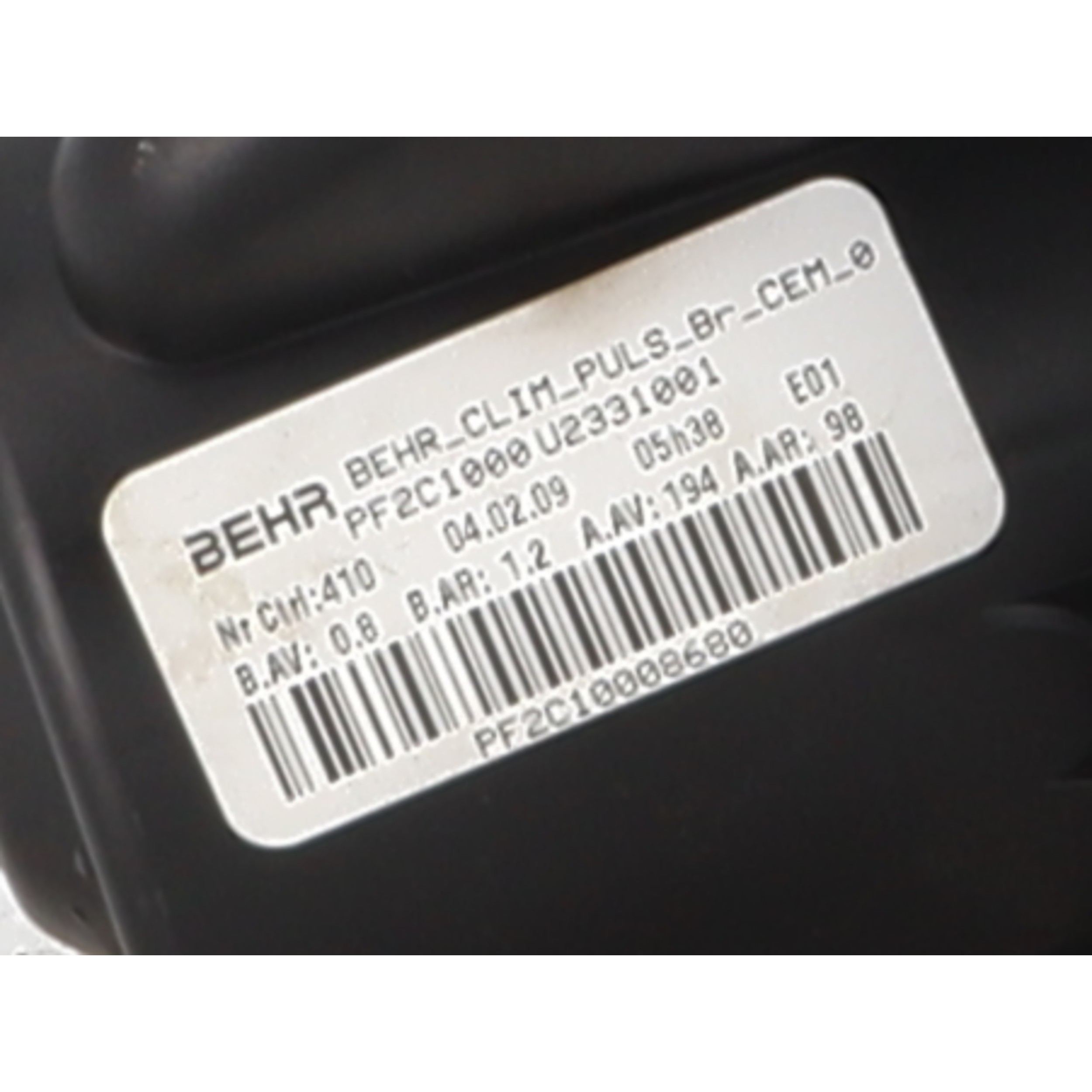 Pulseur d'air pour CITROEN C4 1 PHASE 2 Pulseur d'air pour CITROEN C4 1 PHASE 2