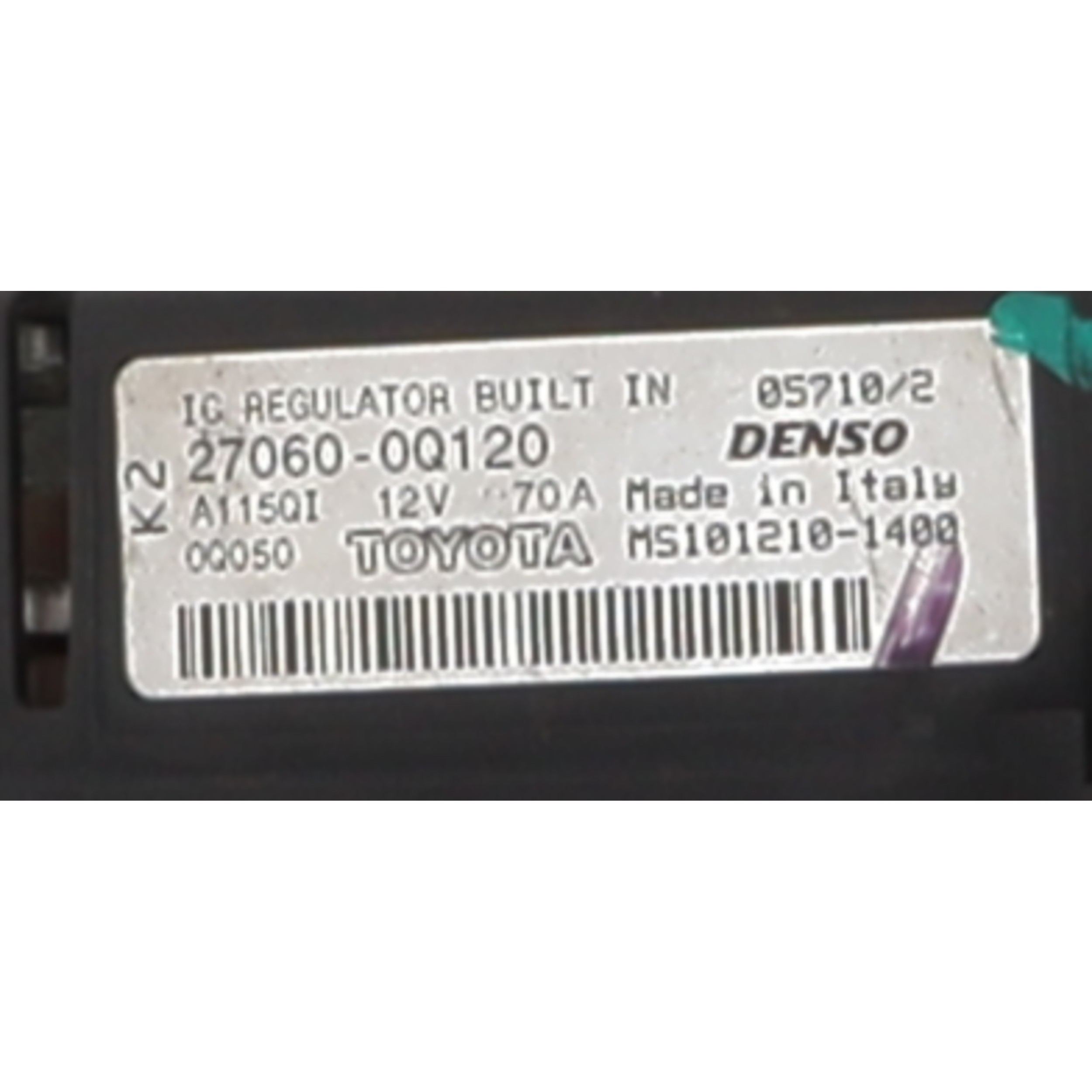 Alternateur pour PEUGEOT 107 PHASE 2 Alternateur pour PEUGEOT 107 PHASE 2