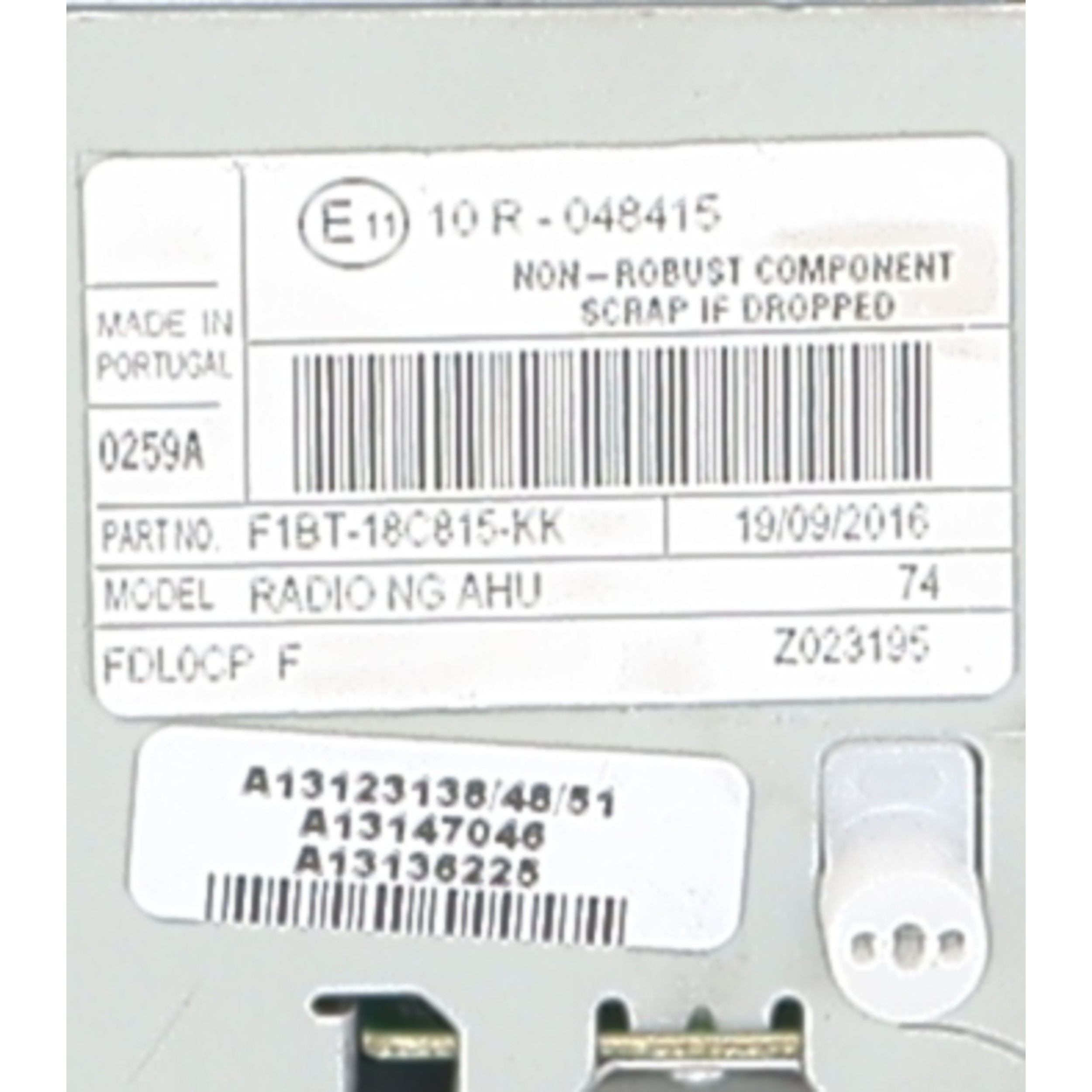 Autoradio d'origine pour FORD FOCUS 3 PHASE 2 Autoradio d'origine pour FORD FOCUS 3 PHASE 2