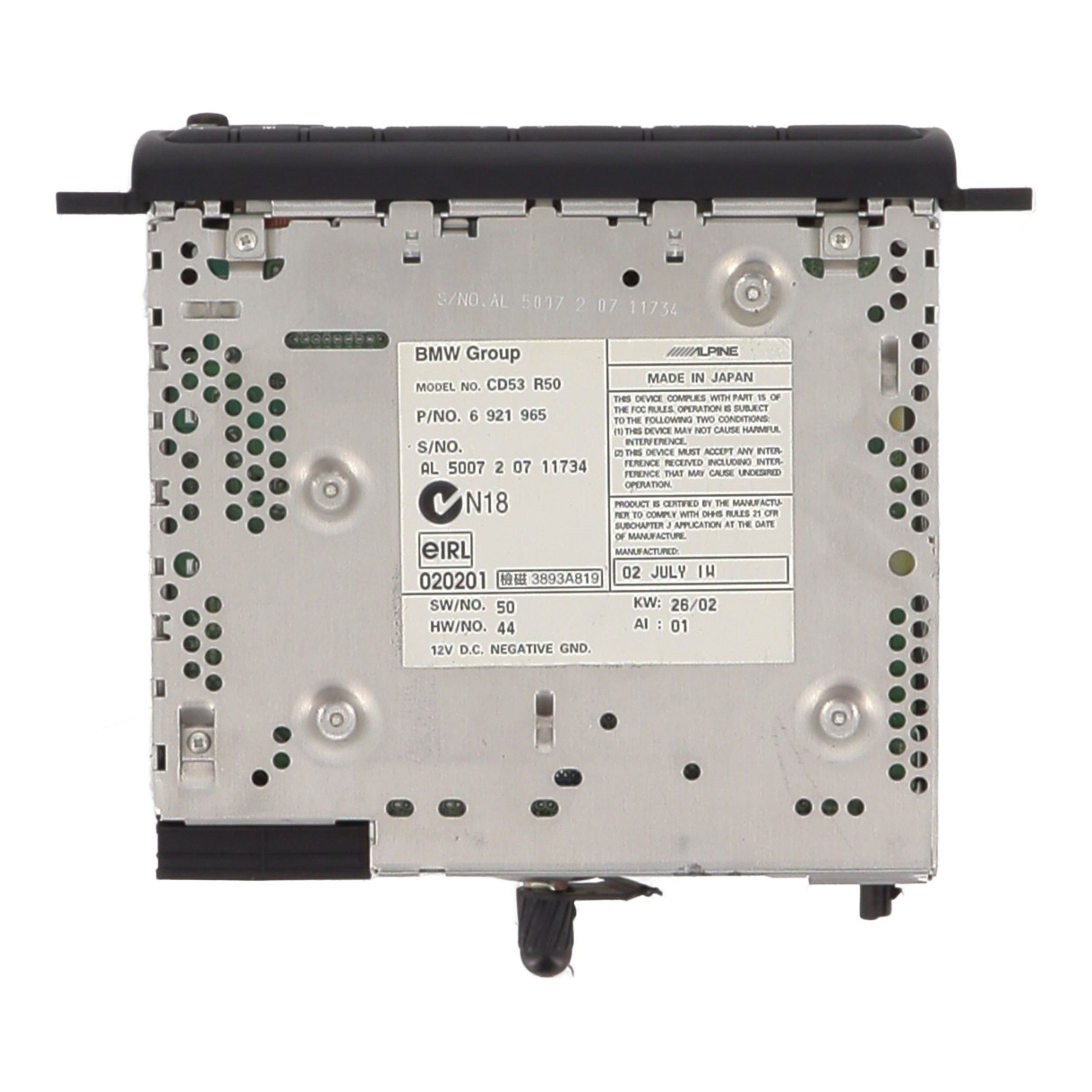 Autoradio d'origine pour MINI MINI 1 R50/R53 PHASE 1 Autoradio d'origine pour MINI MINI 1 R50/R53 PHASE 1