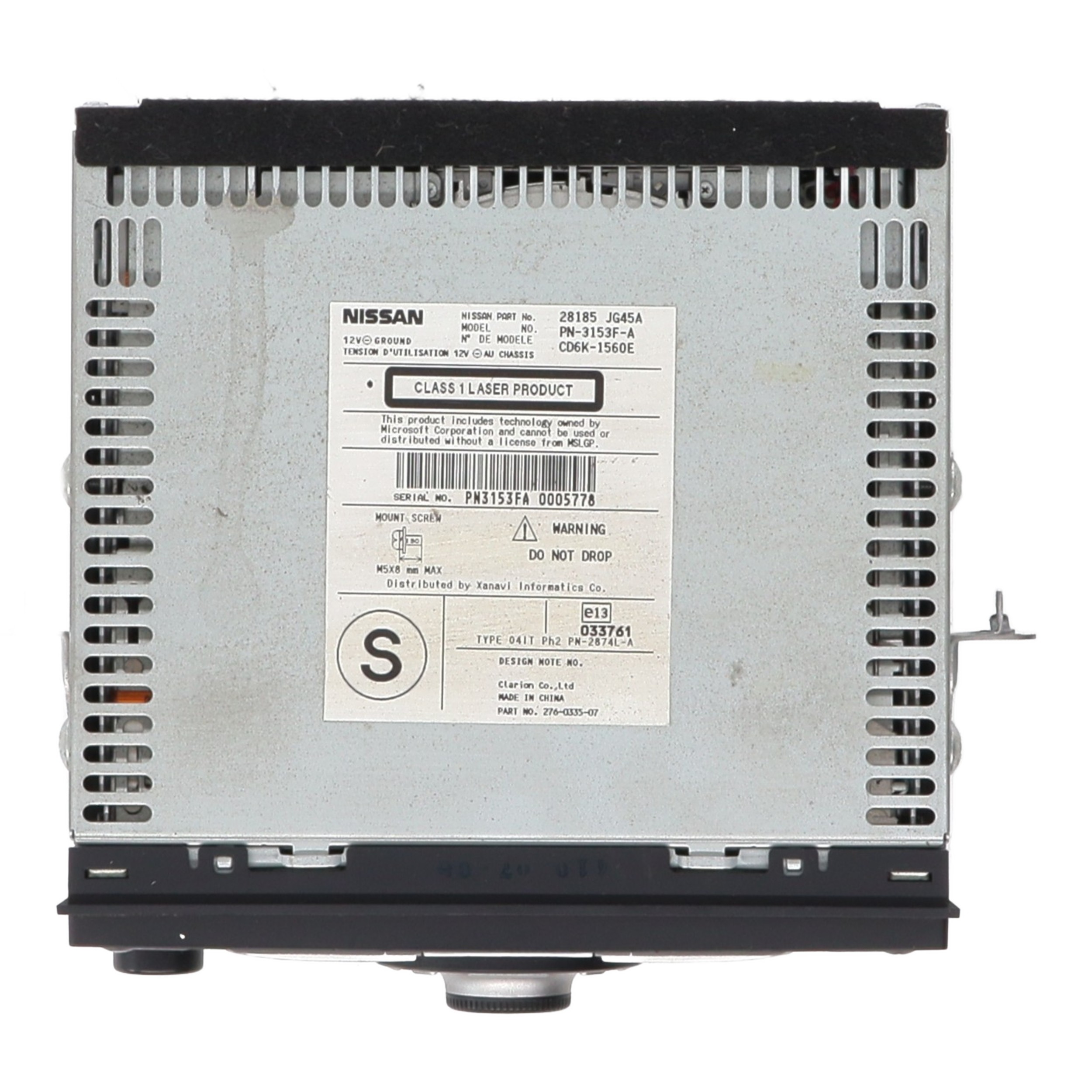 Autoradio d'origine pour NISSAN QASHQAI 1 PHASE 1 Autoradio d'origine pour NISSAN QASHQAI 1 PHASE 1