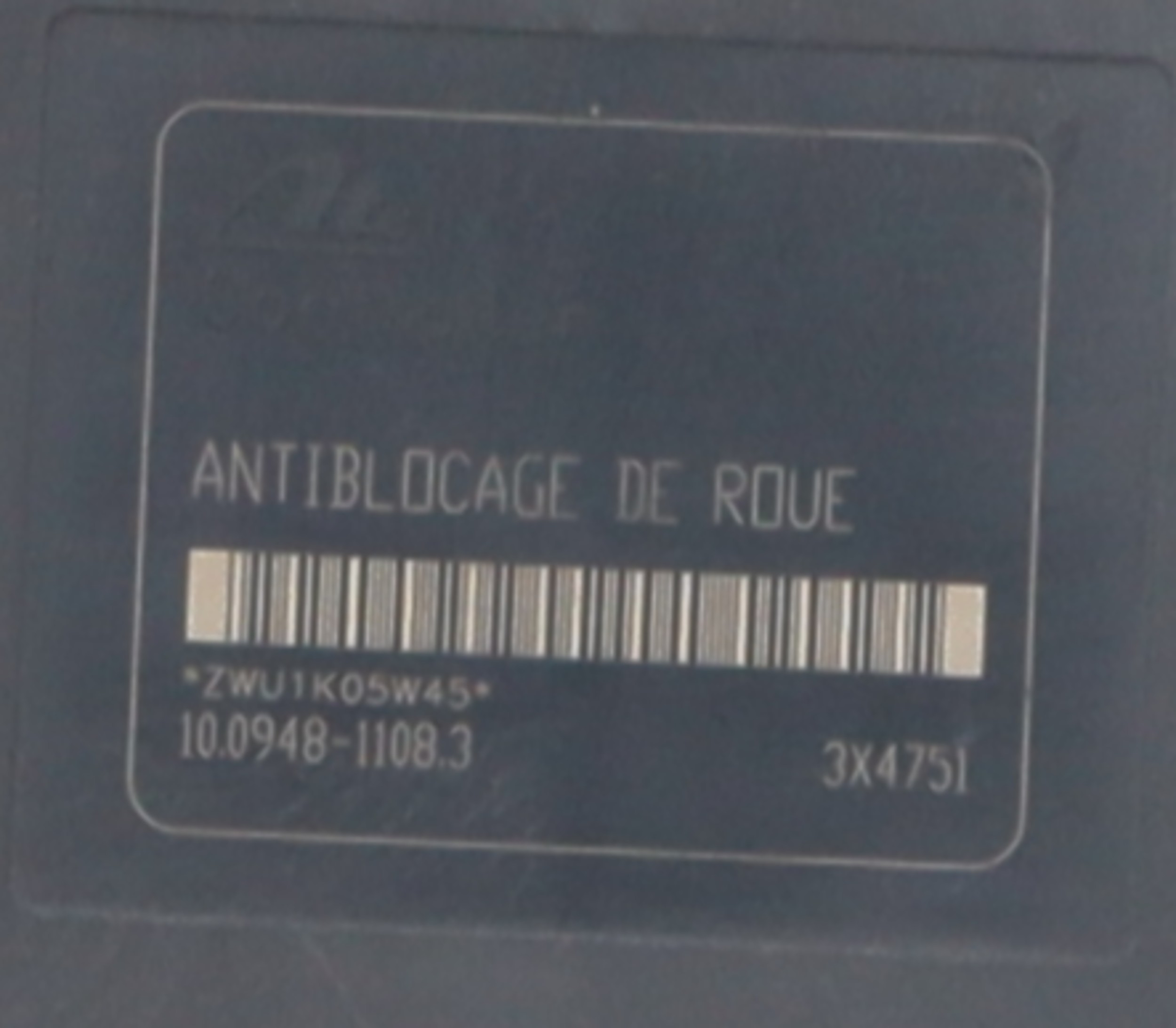 Bloc ABS (freins anti-blocage) pour PEUGEOT 206 PHASE 1 CABRIOLET Bloc ABS (freins anti-blocage) pour PEUGEOT 206 PHASE 1 CABRIOLET