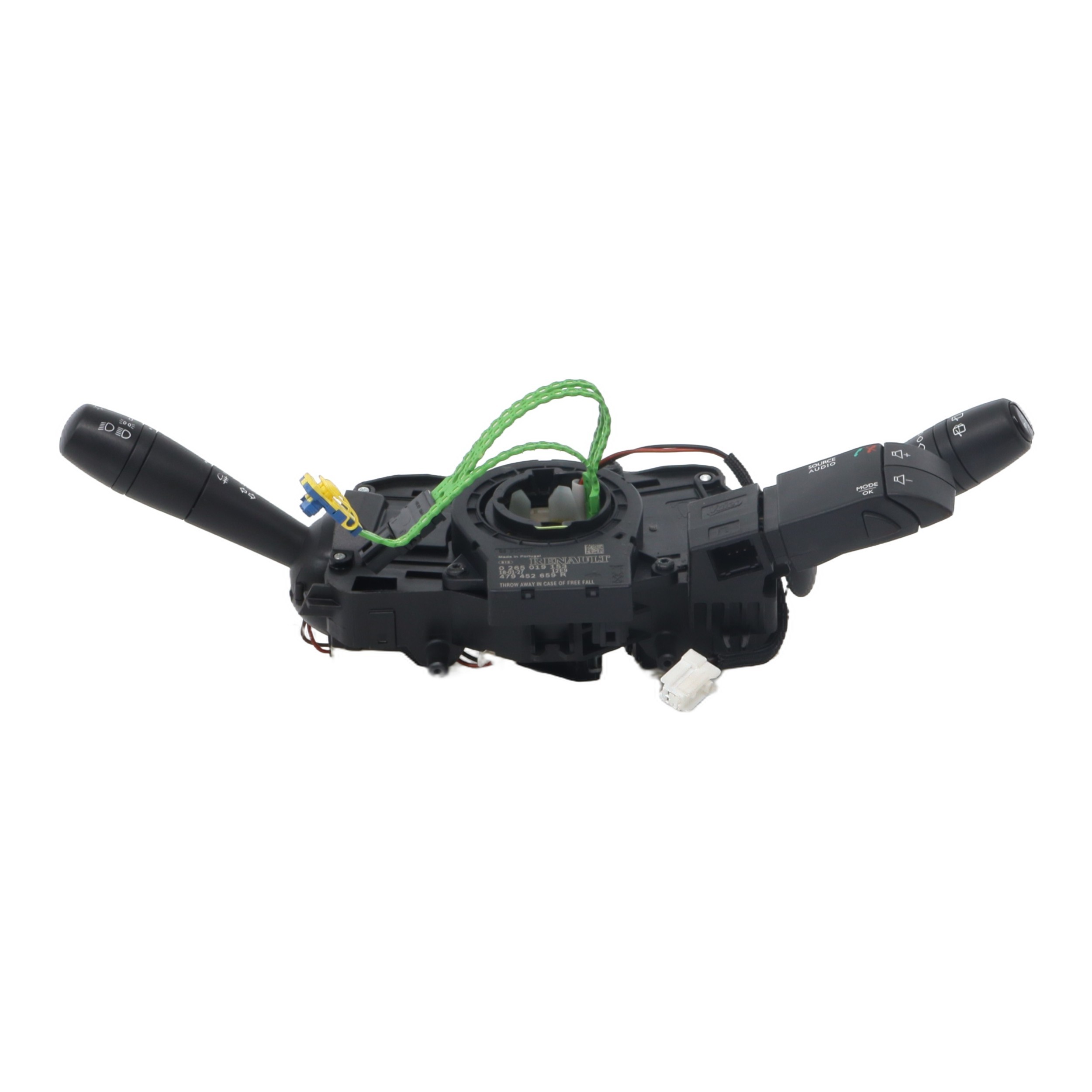 Com (Bloc Contacteur Tournant+Commodo Essuie Glace+Commodo Phare) pour RENAULT TWINGO 3 PHASE 1 Com (Bloc Contacteur Tournant+Commodo Essuie Glace+Commodo Phare) pour RENAULT TWINGO 3 PHASE 1