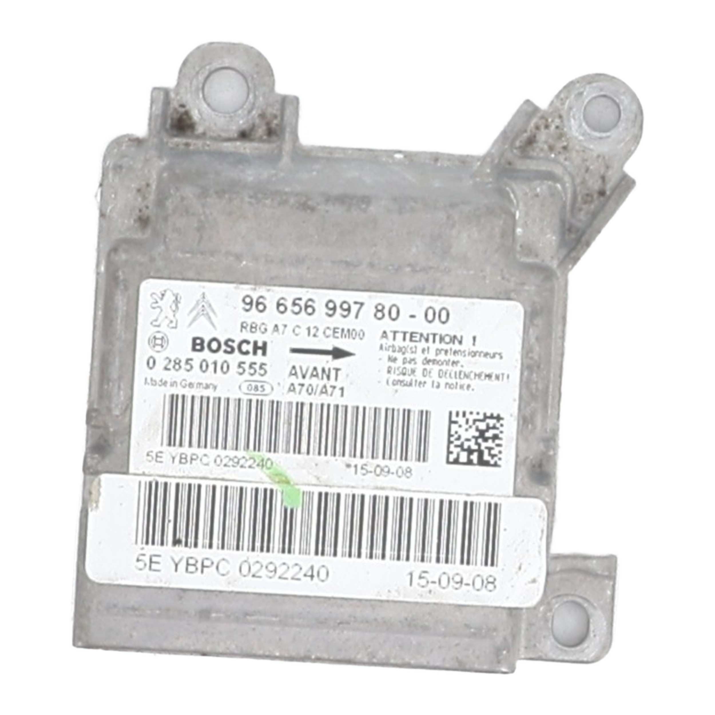 Boitier air bag pour PEUGEOT 207 PHASE 1 Boitier air bag pour PEUGEOT 207 PHASE 1