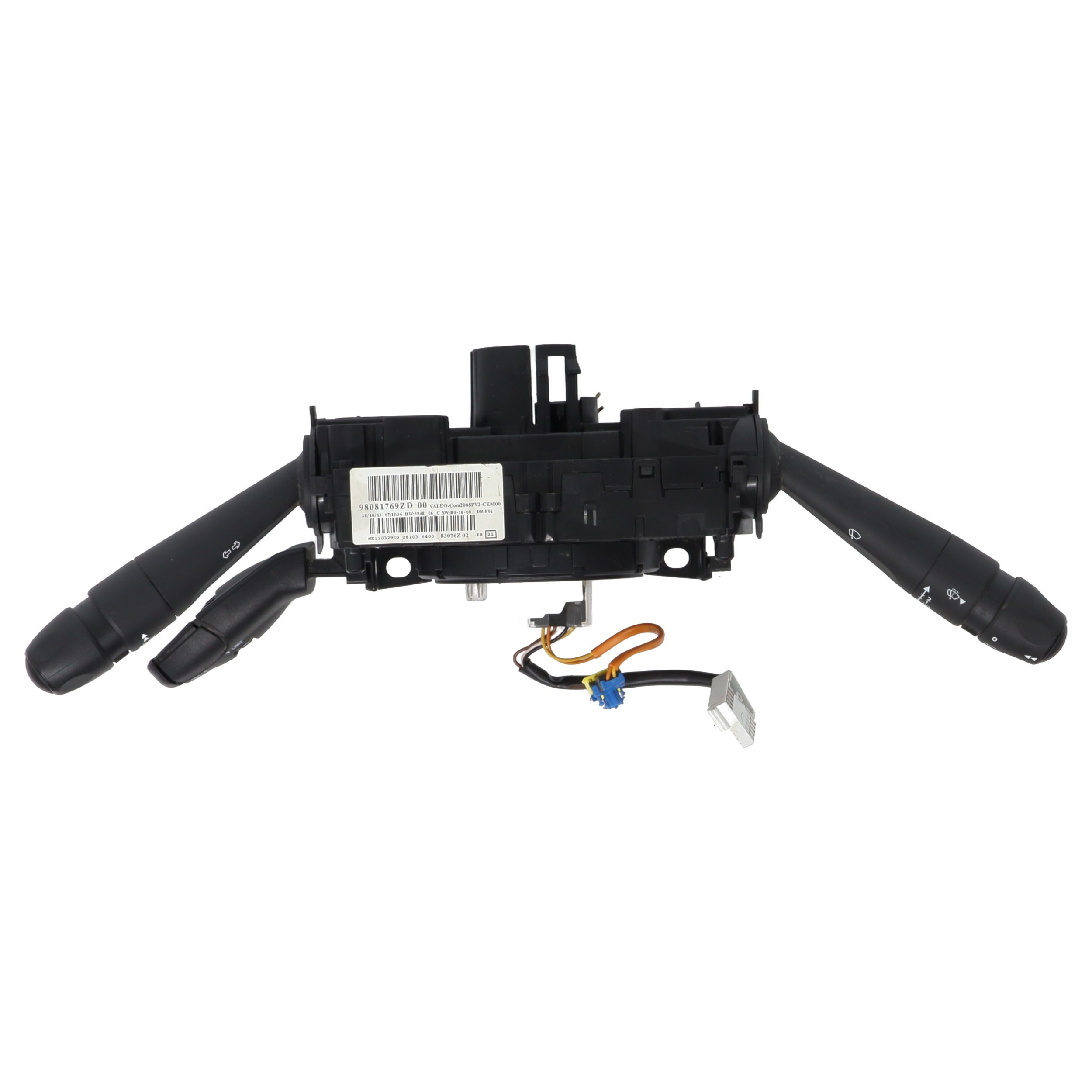 Com (Bloc Contacteur Tournant+Commodo Essuie Glace+Commodo Phare) pour PEUGEOT 208 1 PHASE 2 Com (Bloc Contacteur Tournant+Commodo Essuie Glace+Commodo Phare) pour PEUGEOT 208 1 PHASE 2