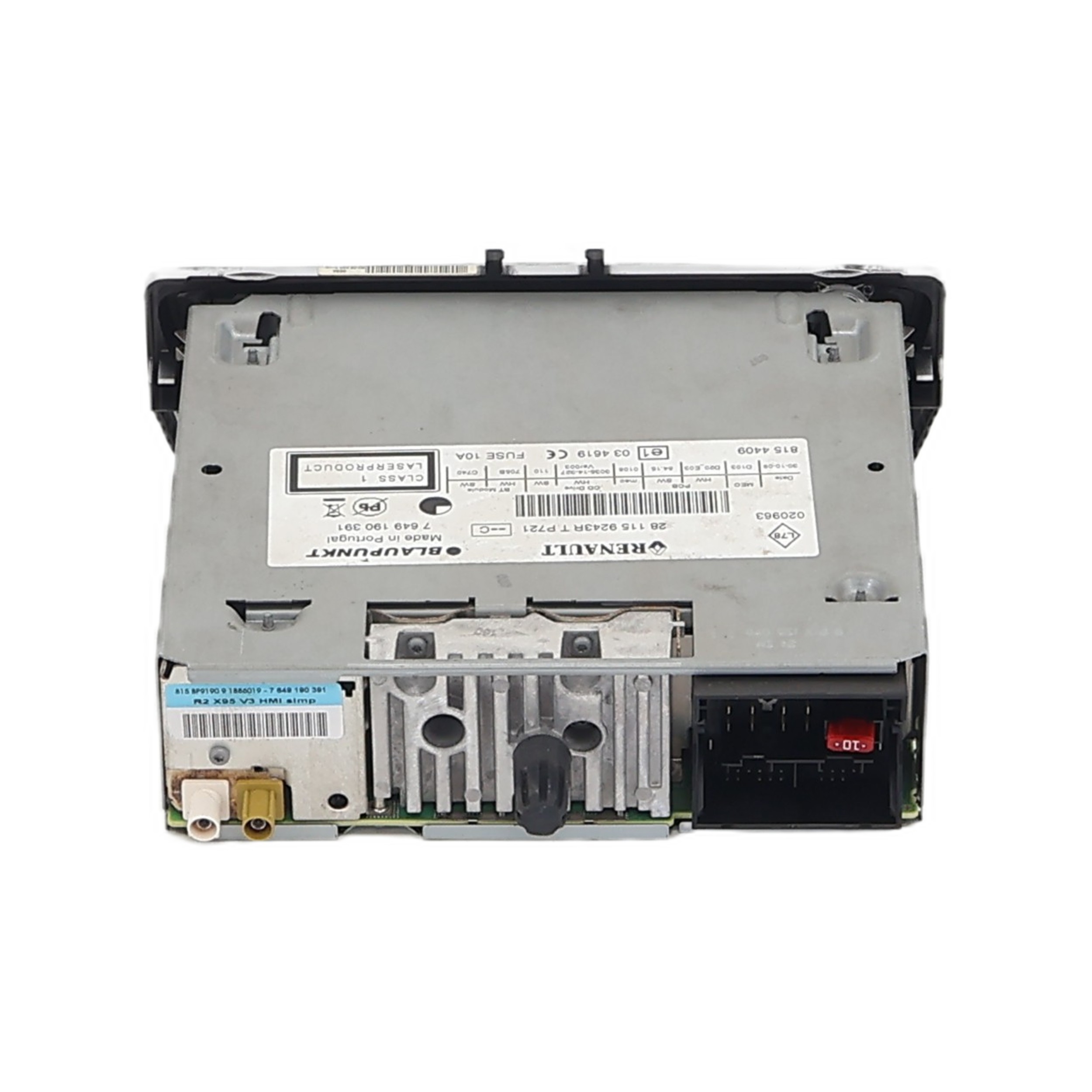 Autoradio d'origine pour RENAULT SCENIC 3 PHASE 1 Autoradio d'origine pour RENAULT SCENIC 3 PHASE 1