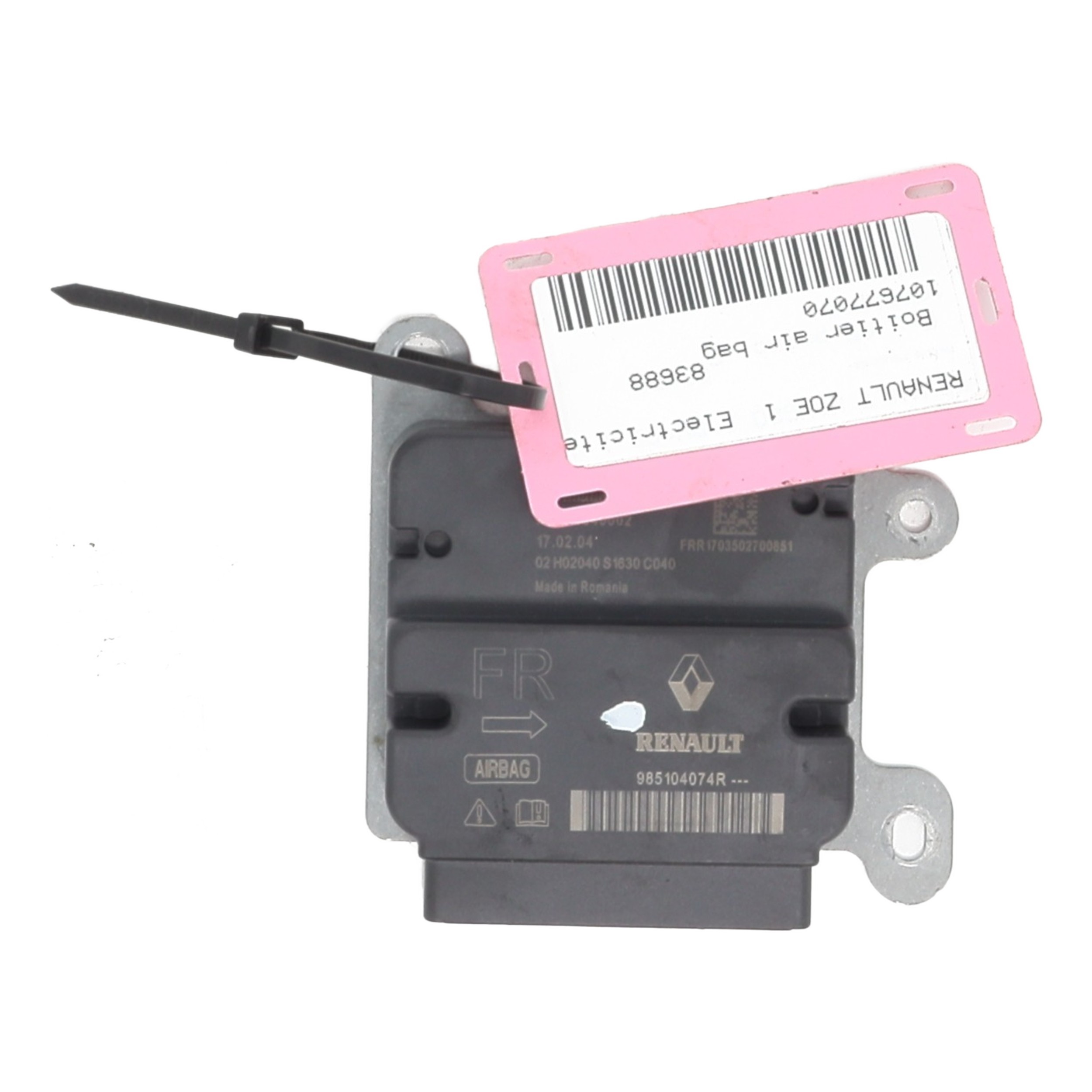 Boitier air bag pour RENAULT ZOE 1 Boitier air bag pour RENAULT ZOE 1