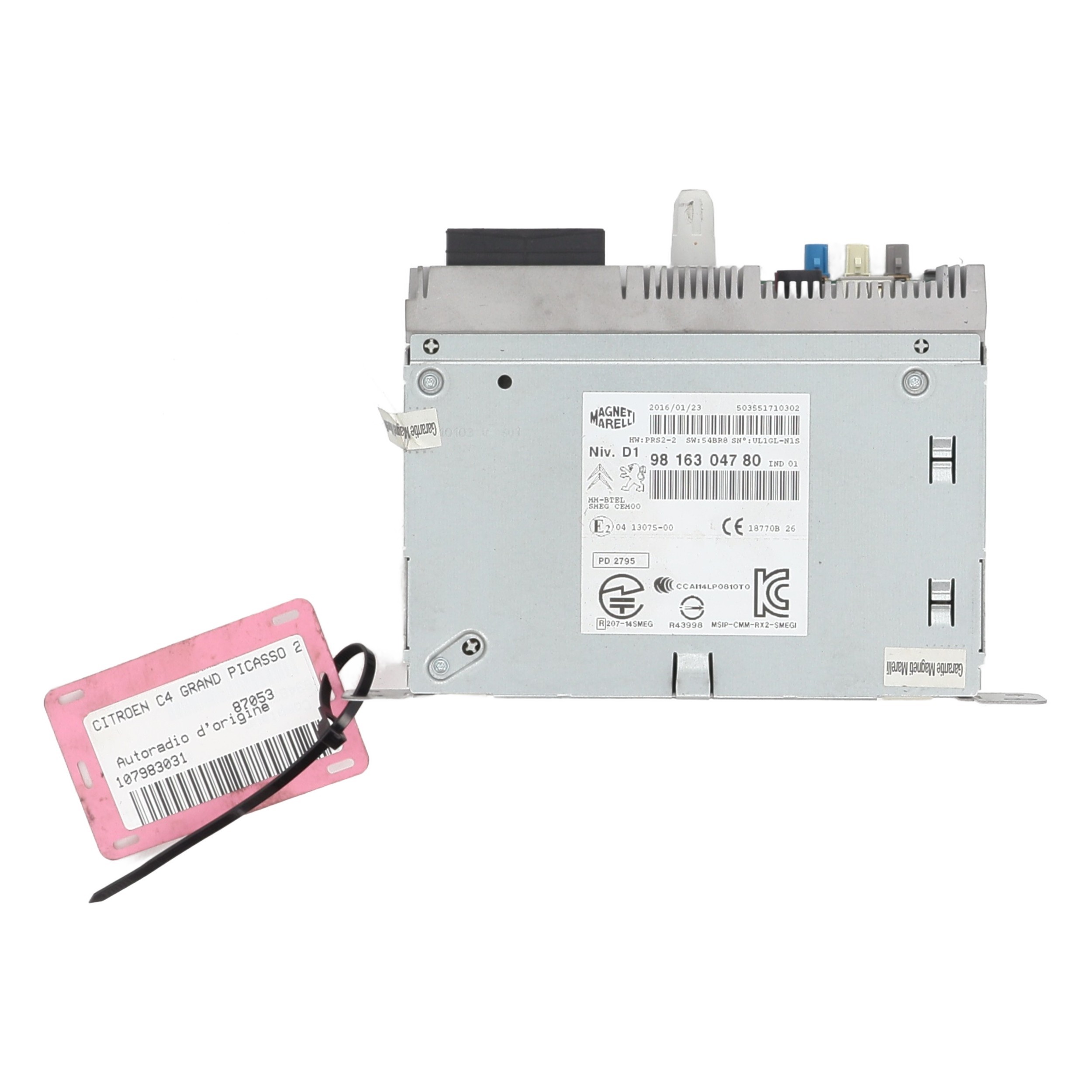 Autoradio d'origine pour CITROEN C4 GRAND PICASSO 2 PHASE 1 Autoradio d'origine pour CITROEN C4 GRAND PICASSO 2 PHASE 1