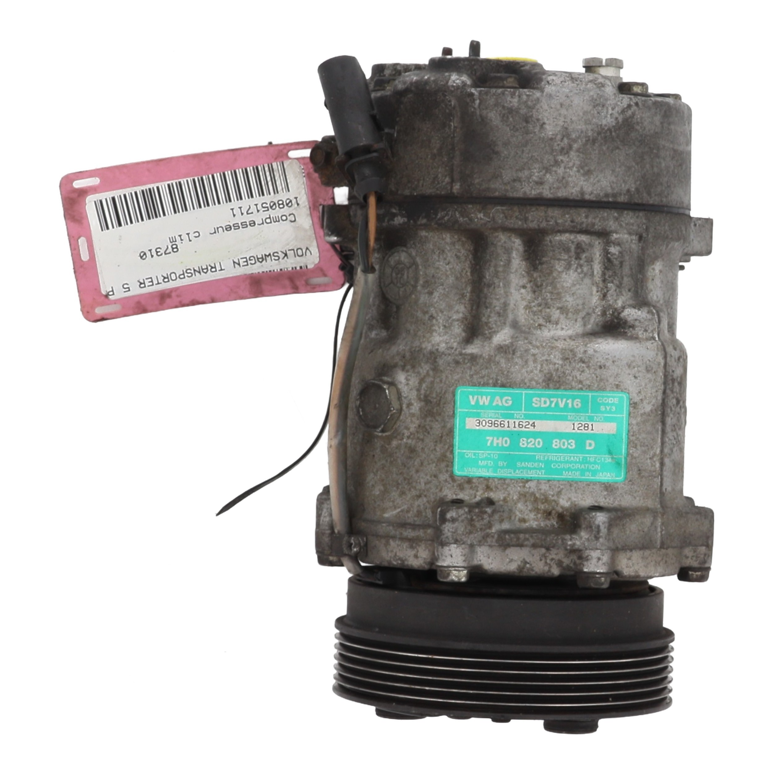 Compresseur clim pour VOLKSWAGEN TRANSPORTER 5 PHASE 1 Compresseur clim pour VOLKSWAGEN TRANSPORTER 5 PHASE 1