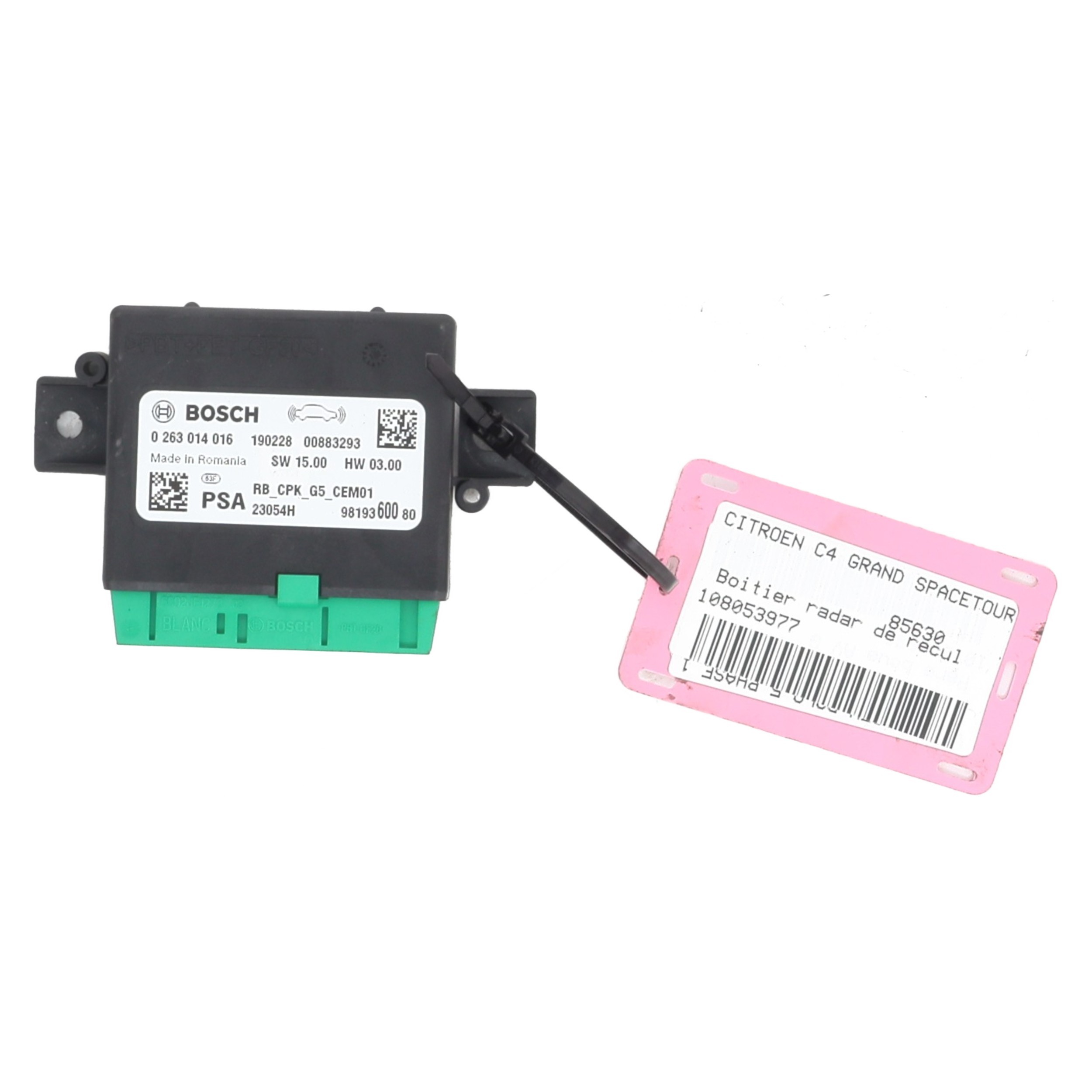 Boitier radar de recul pour CITROEN C4 GRAND SPACETOURER Boitier radar de recul pour CITROEN C4 GRAND SPACETOURER