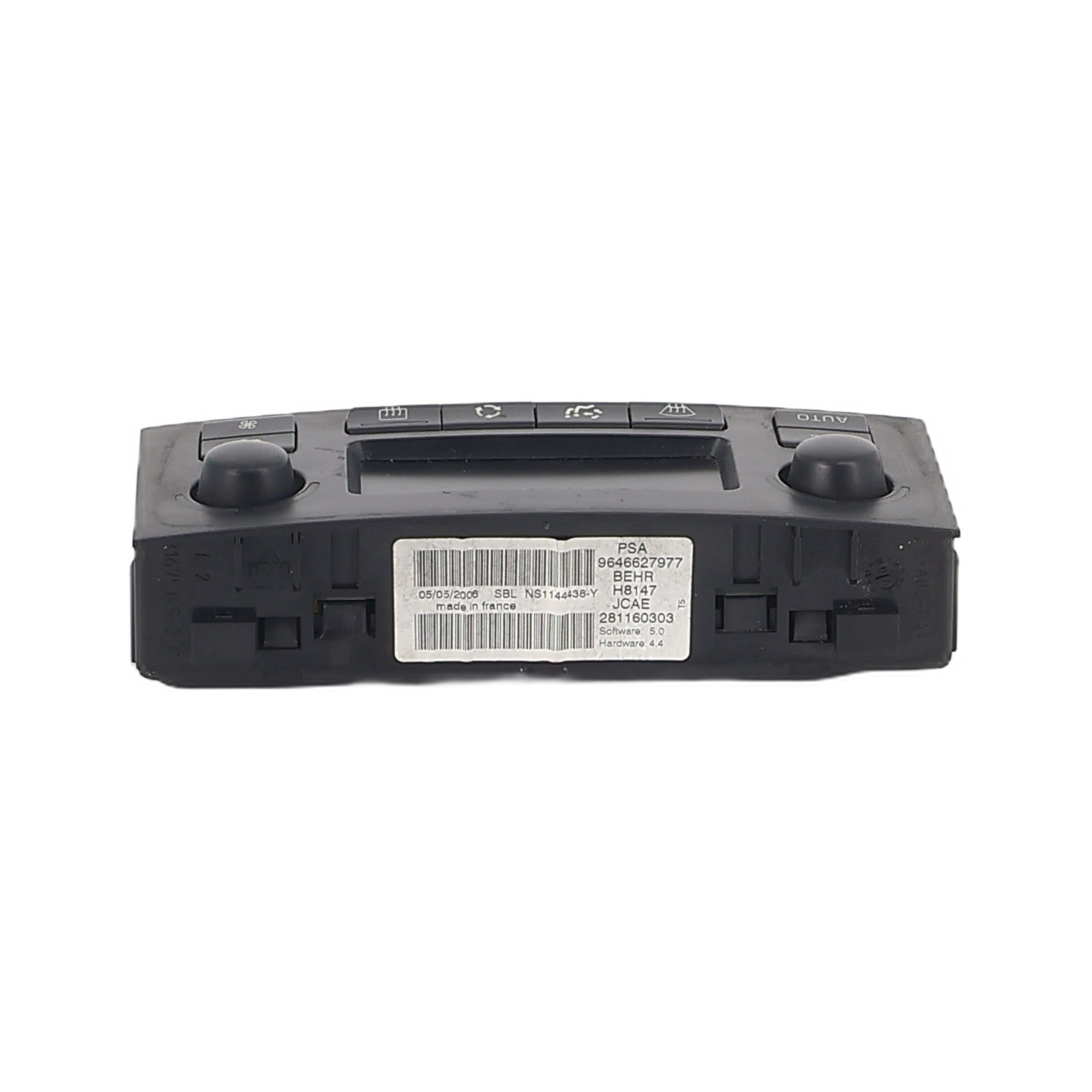 Commande chauffage pour PEUGEOT 307 PHASE 2 CABRIOLET Commande chauffage pour PEUGEOT 307 PHASE 2 CABRIOLET